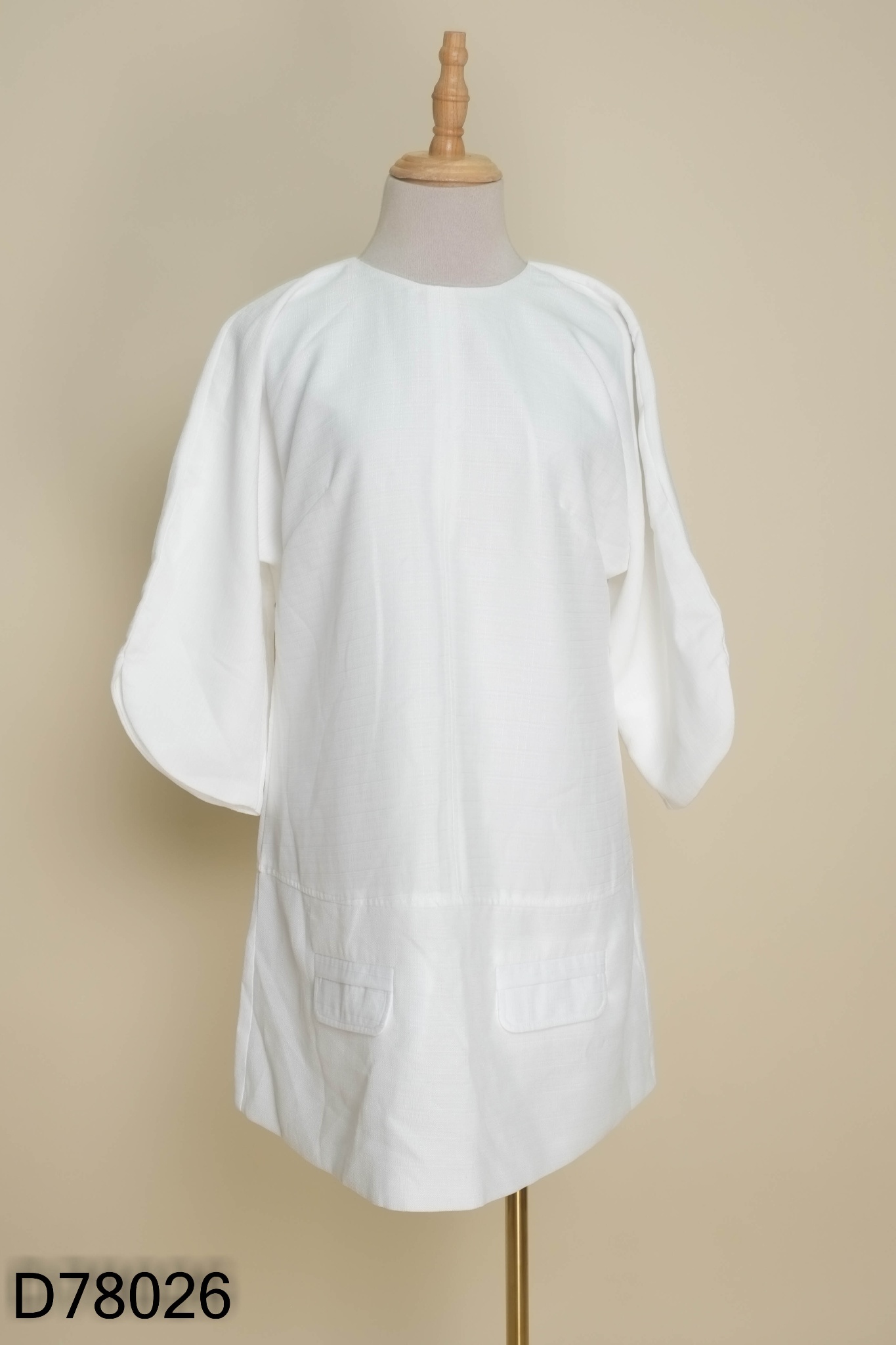 NEWTAG Váy suông MINJI DESIGN BY H2 trắng trơn