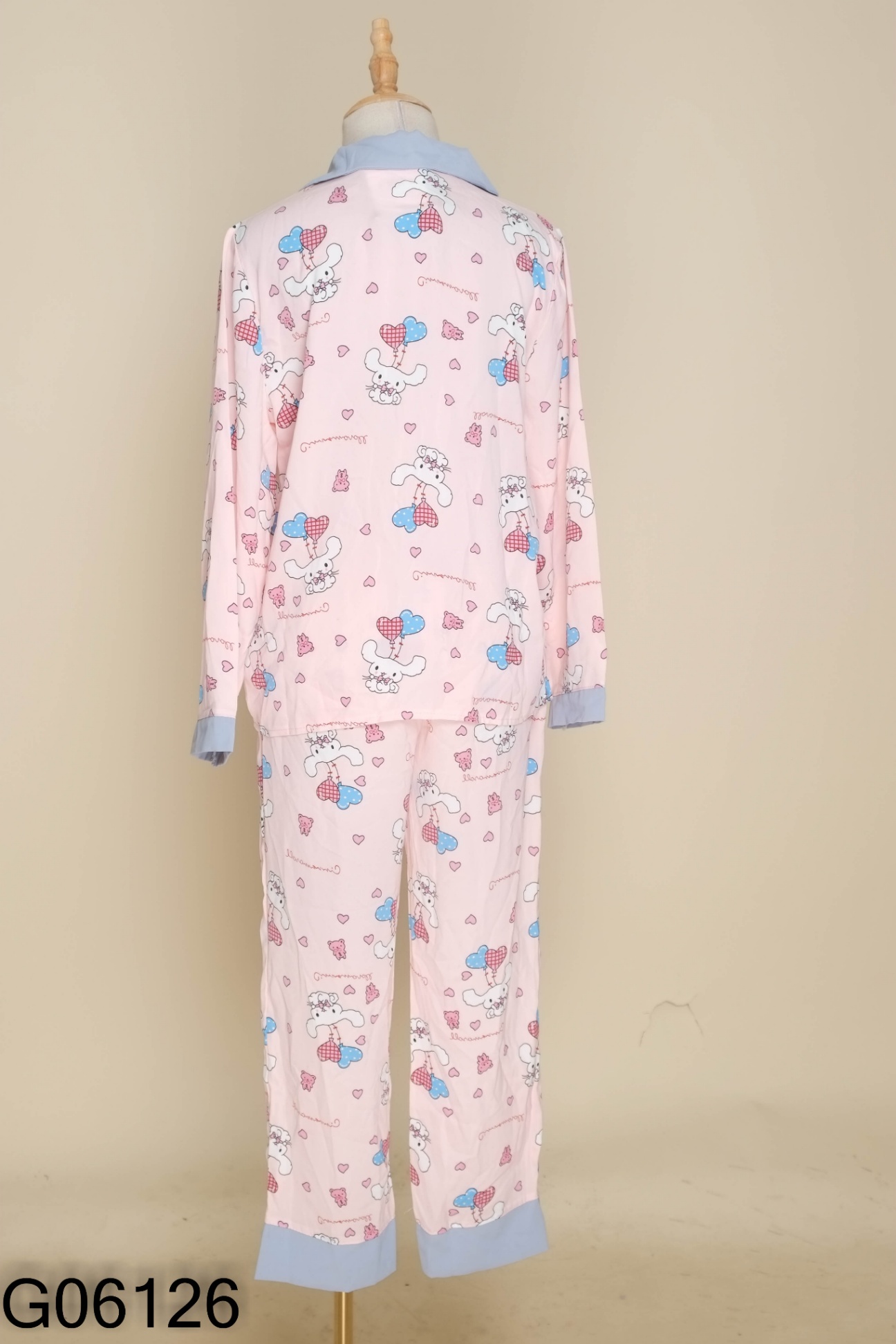 Newtag set đồ ngủ hồng họa tiết