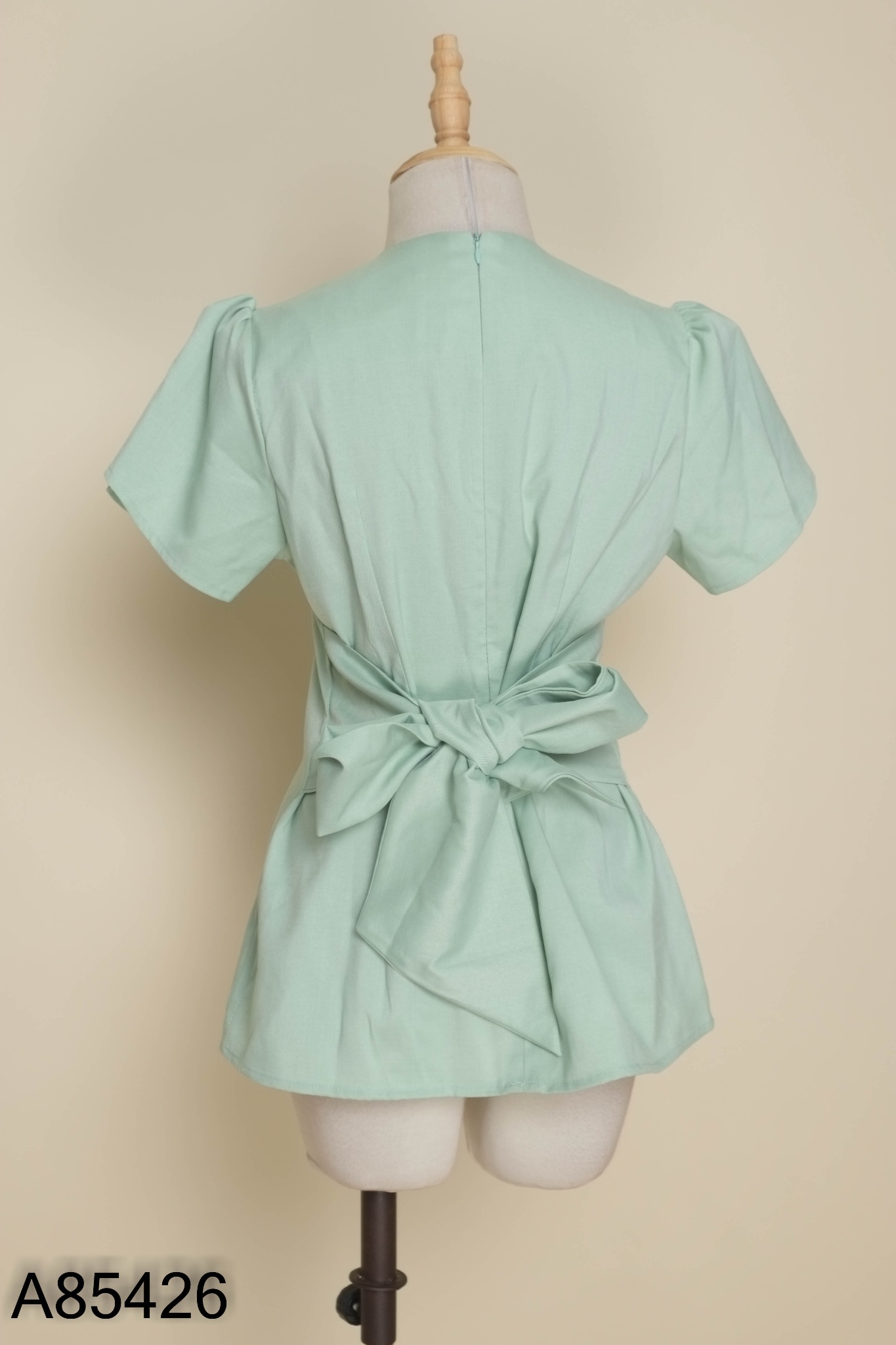 Áo ME DESIGN xanh buộc eo
