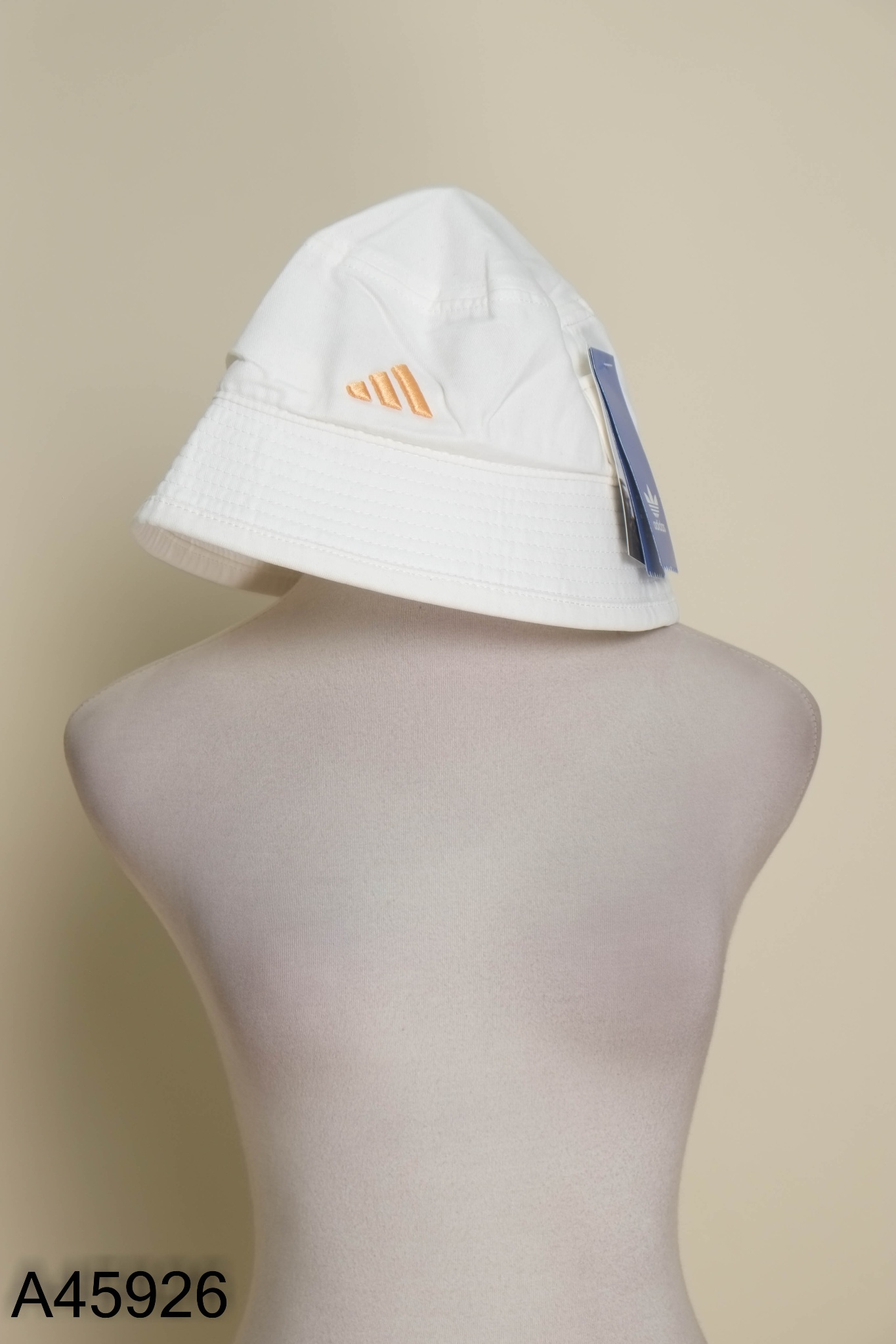 NEWTAG Mũ bucket trắng thêu logo