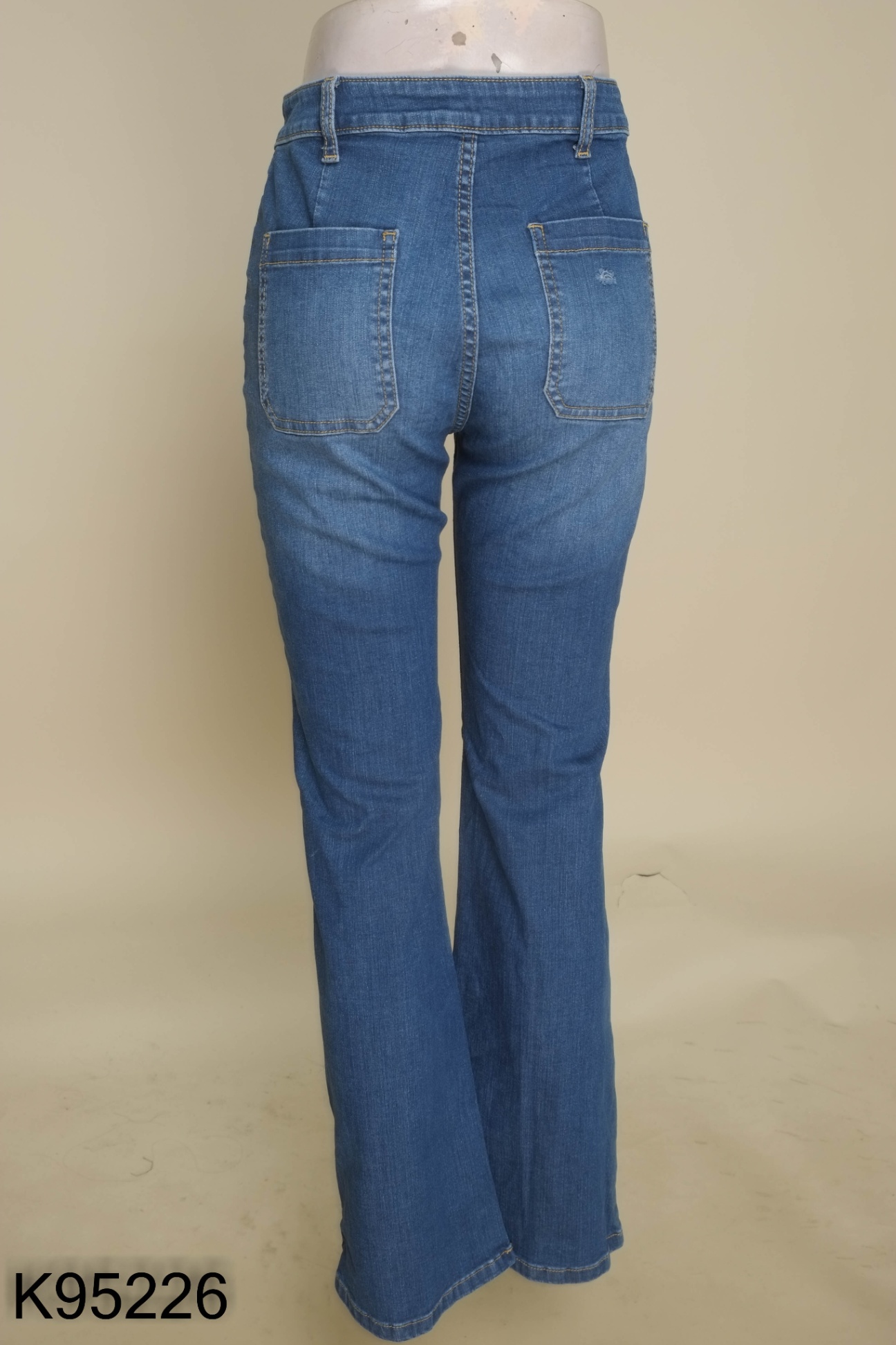 Quần D.CHIC jeans xanh ống loe
