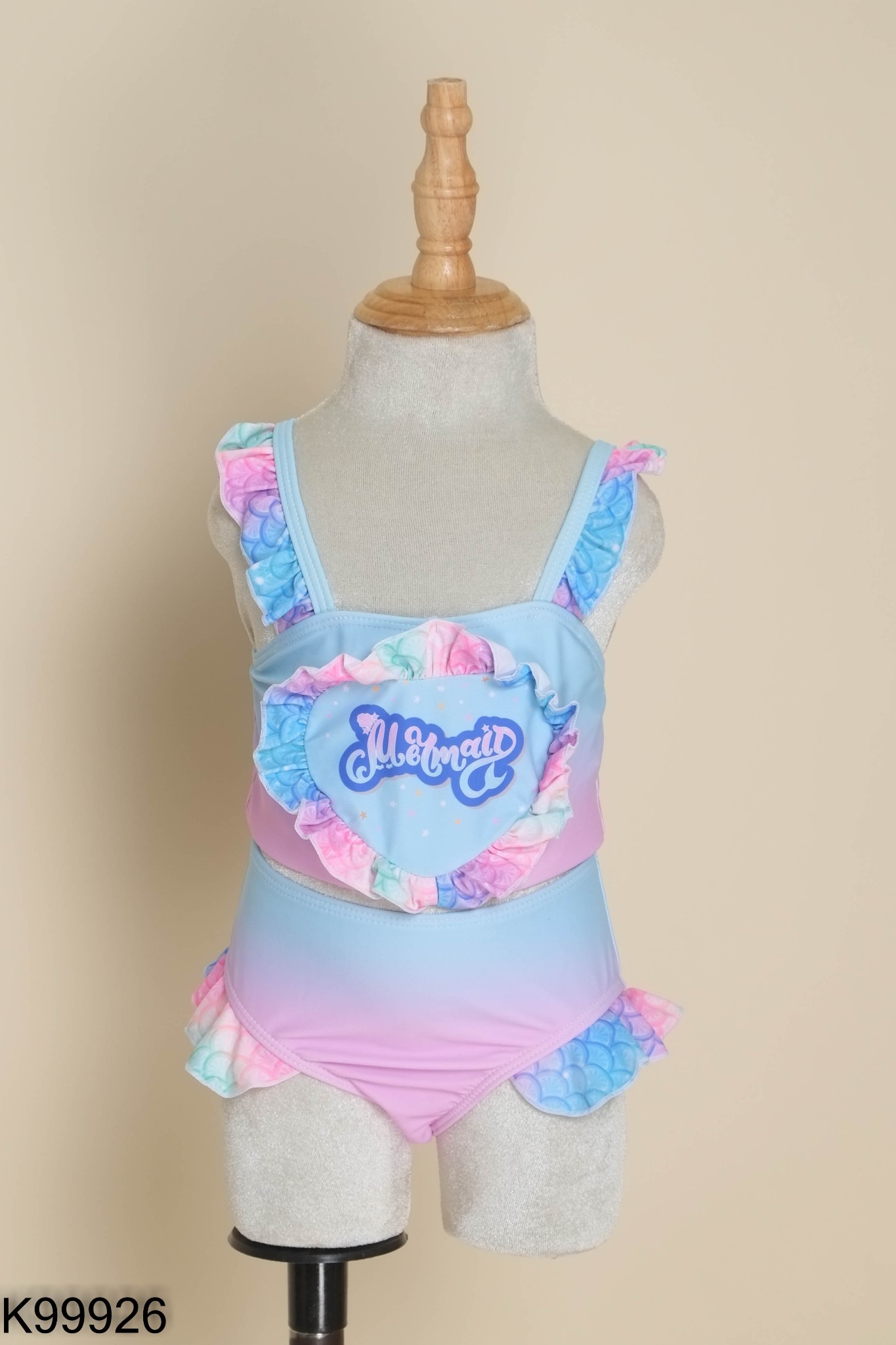 SET SHIEN Bikini hồng phối xanh KIDS