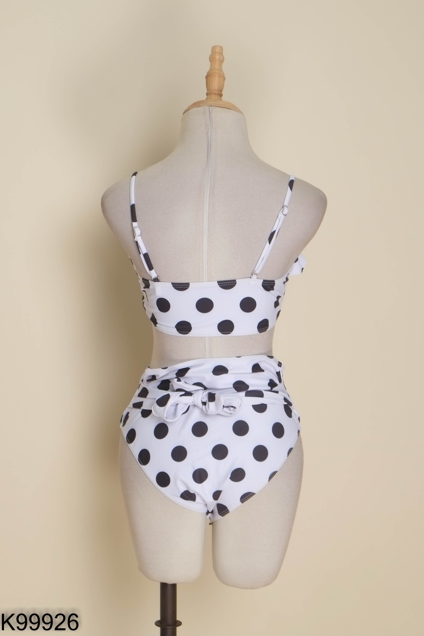 SET SHEIN Bikini trắng chấm đen