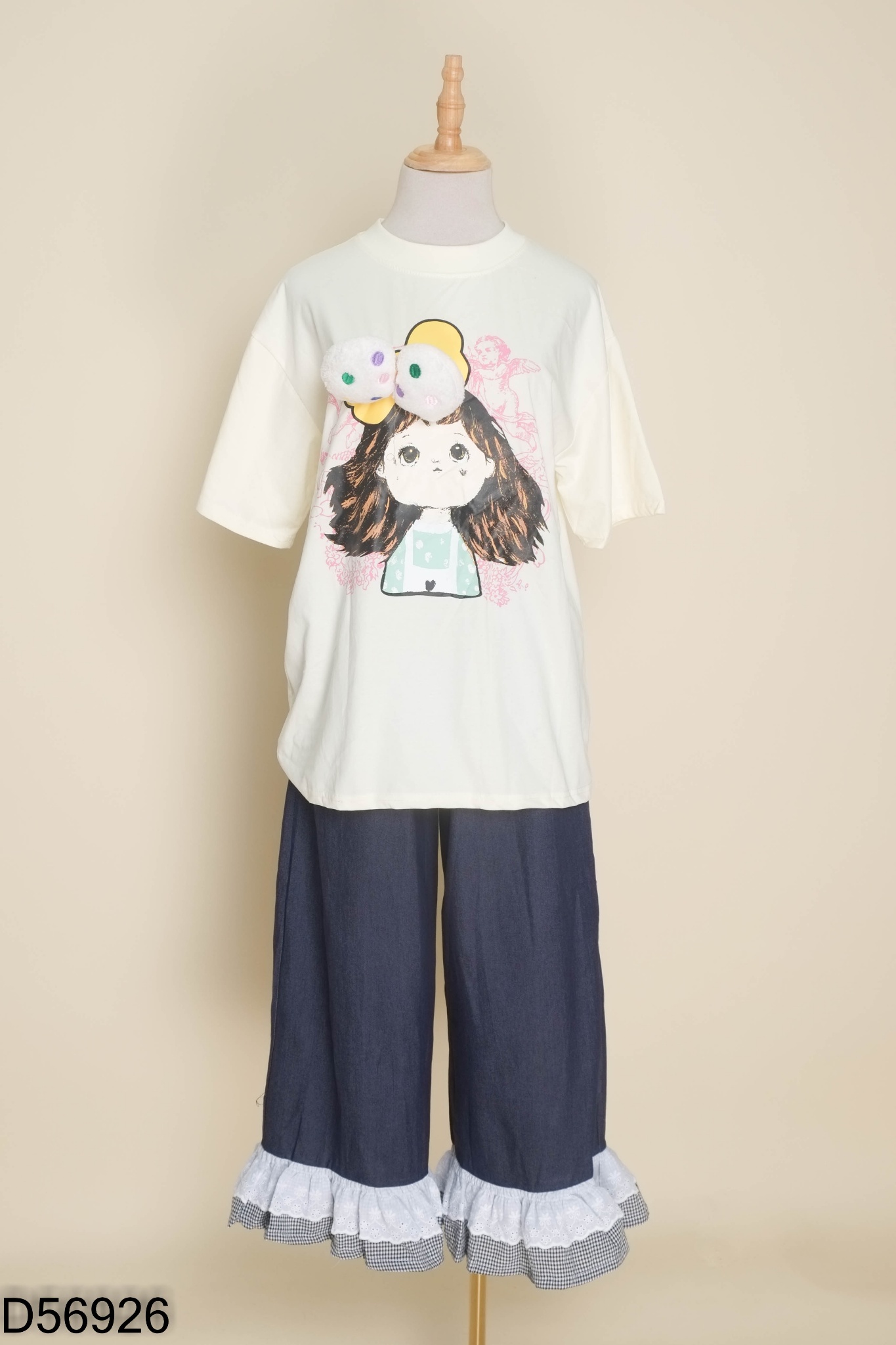 NEWTAG Set Áo be in hình + quần jeans