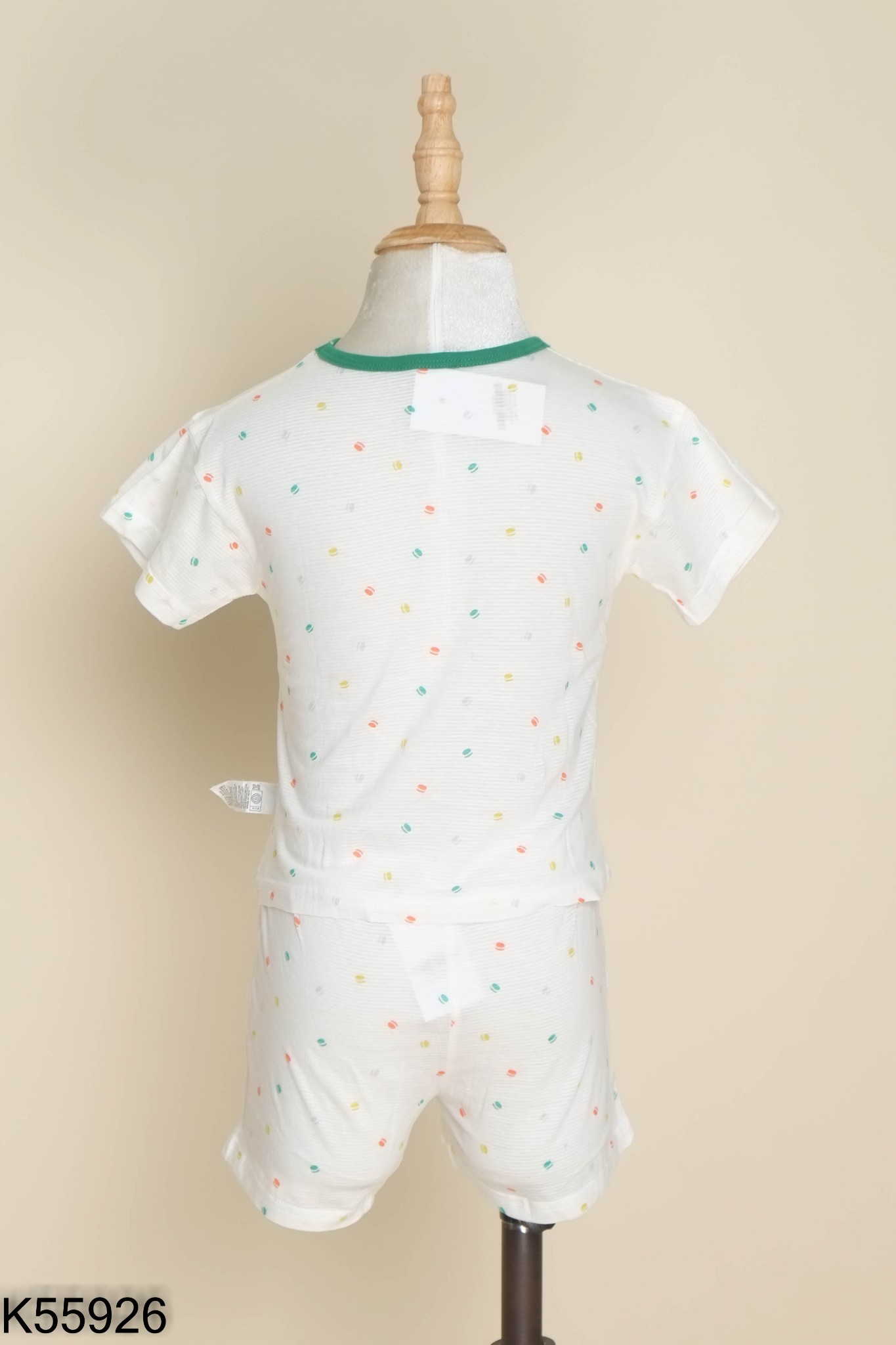 Set Áo trắng họa tiết + quần shorts KIDS