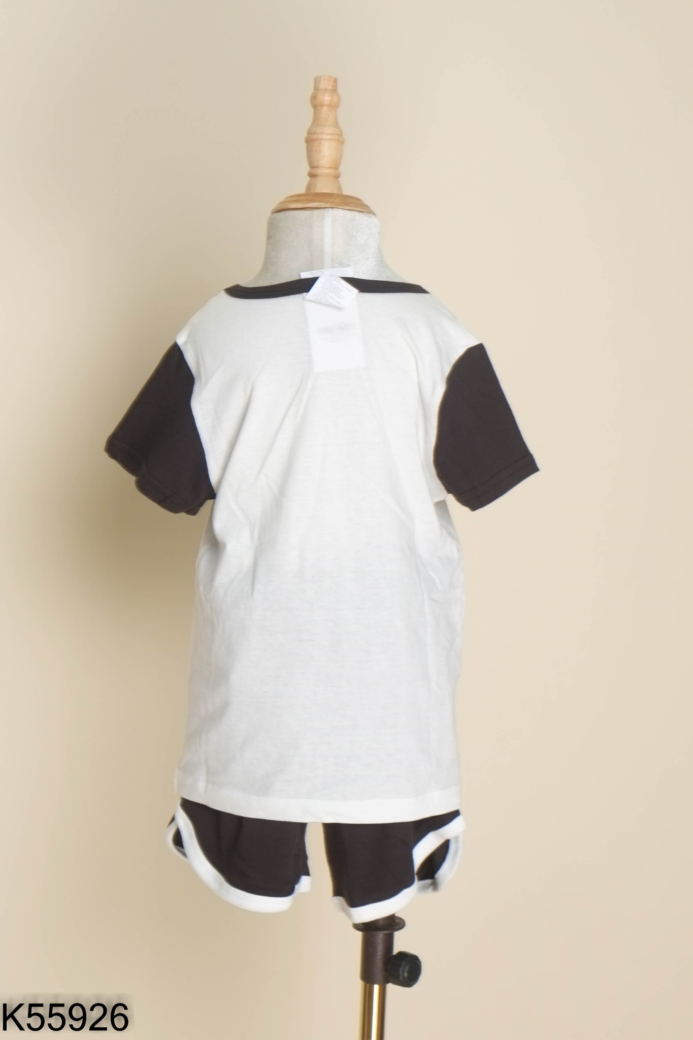 Set Áo trắng in hình + quần đen KIDS