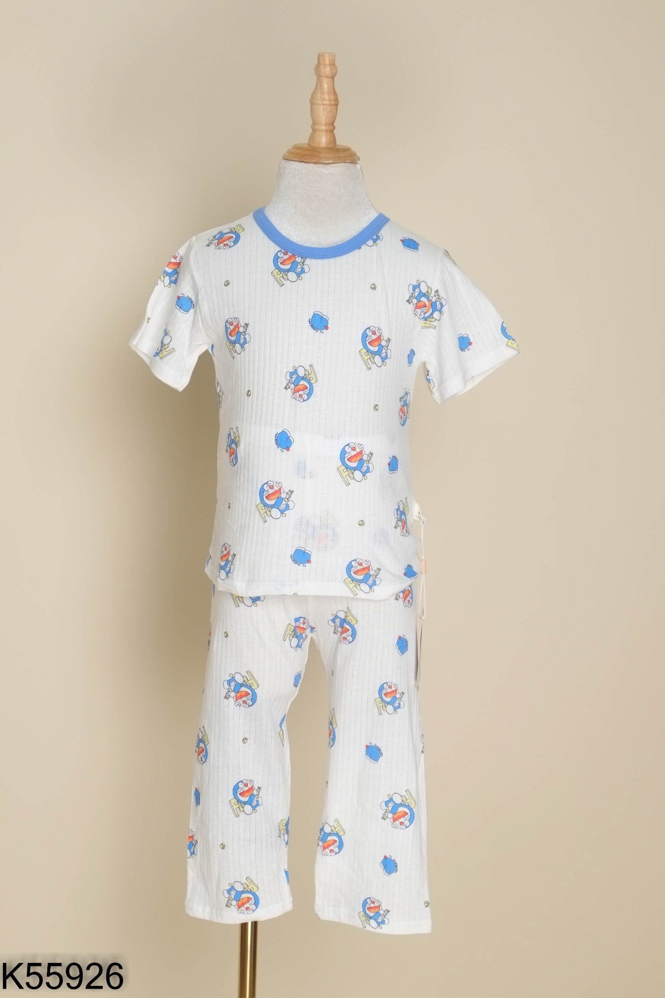 NEWTAG Set Áo trắng hinh Doremon + quần dài KIDS