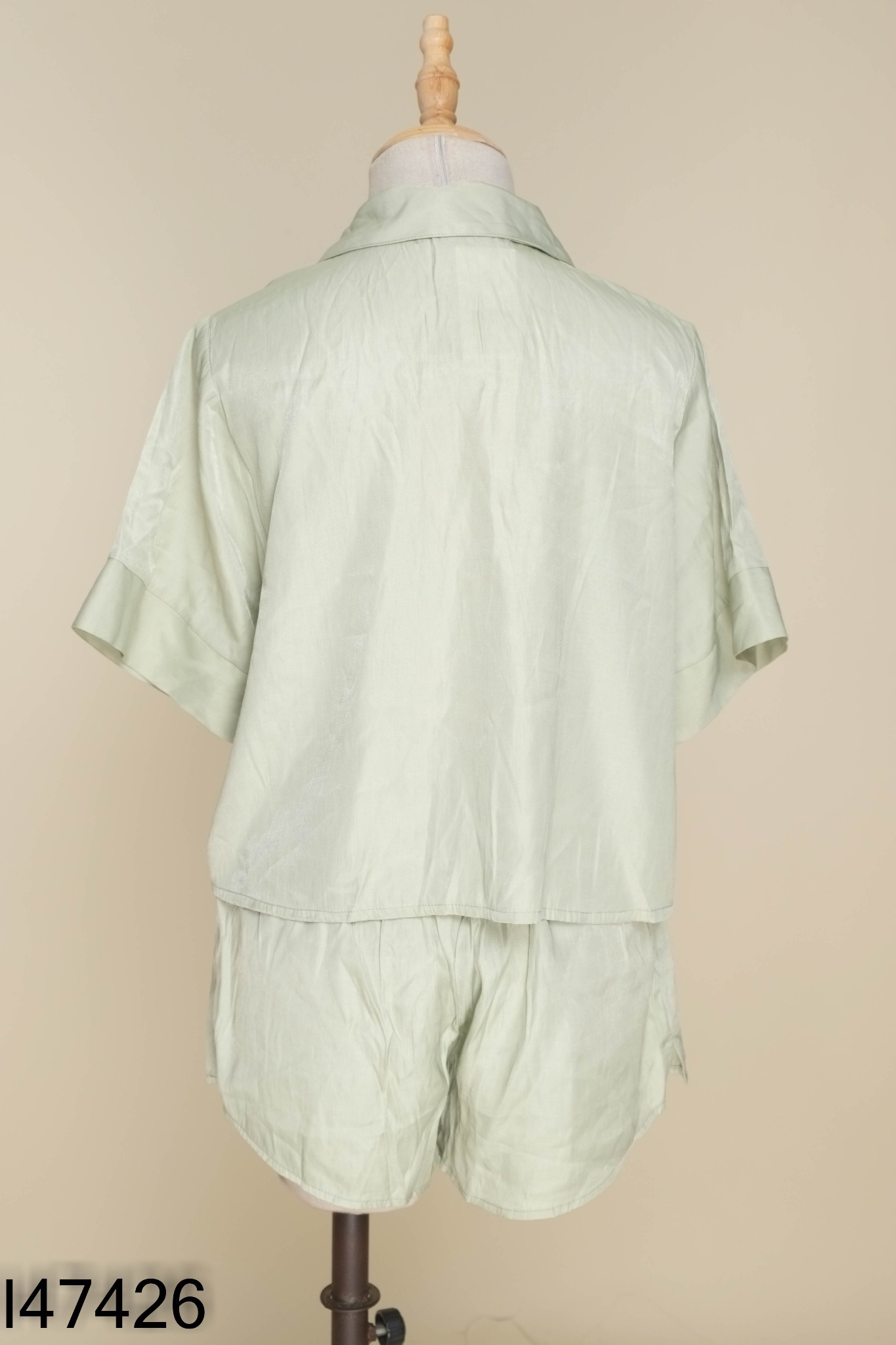 SET 3 CHARIS Áo xanh trơn + quần dài + quần short