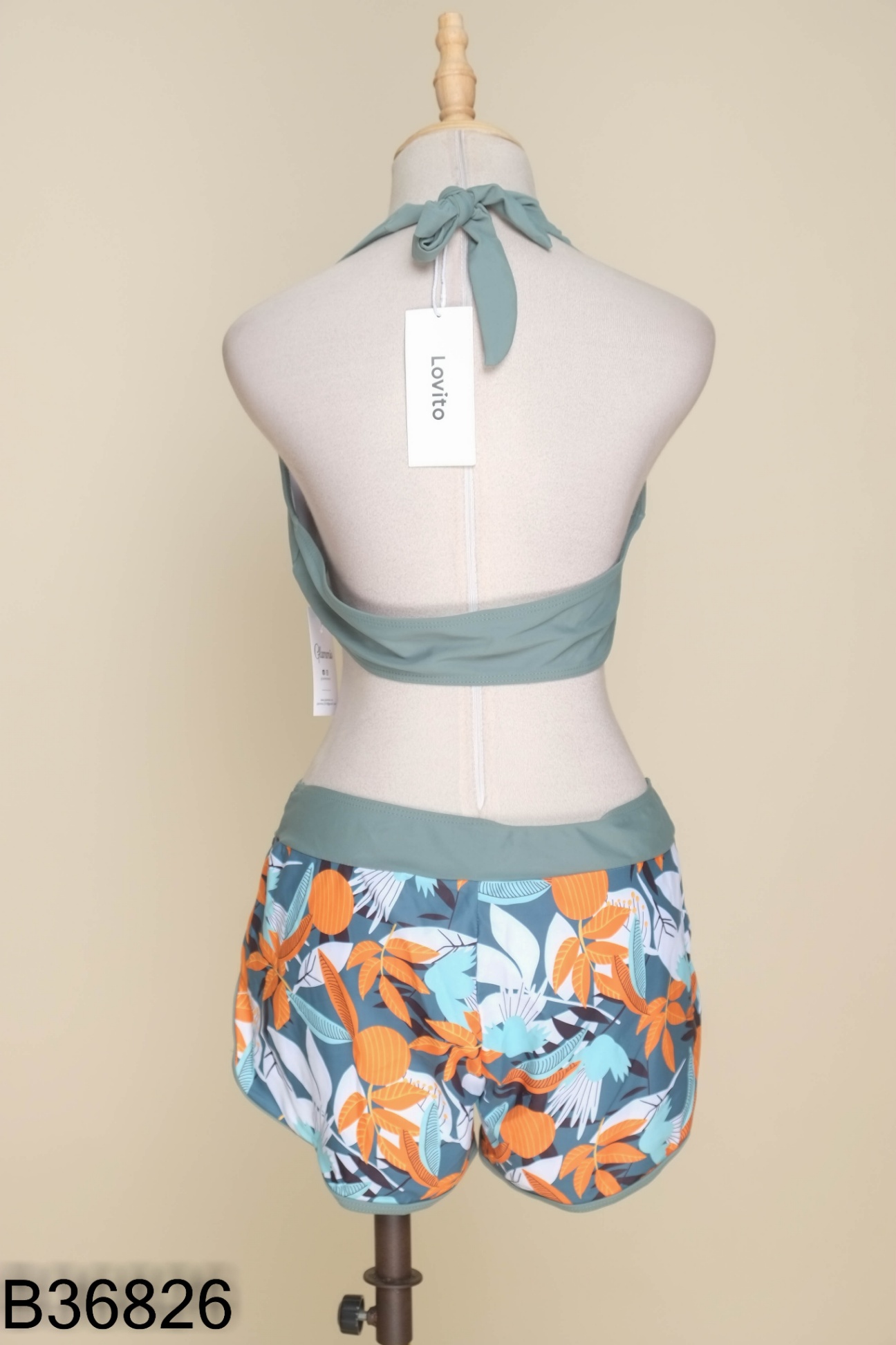 NEWTAG Bikini LOVITO xanh áo + quần