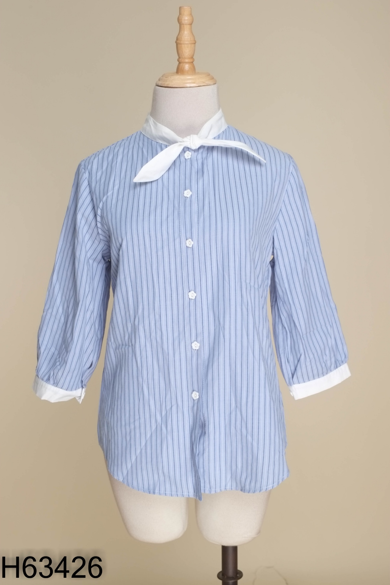 Áo BAZZI Fashion xanh sọc phối trắng