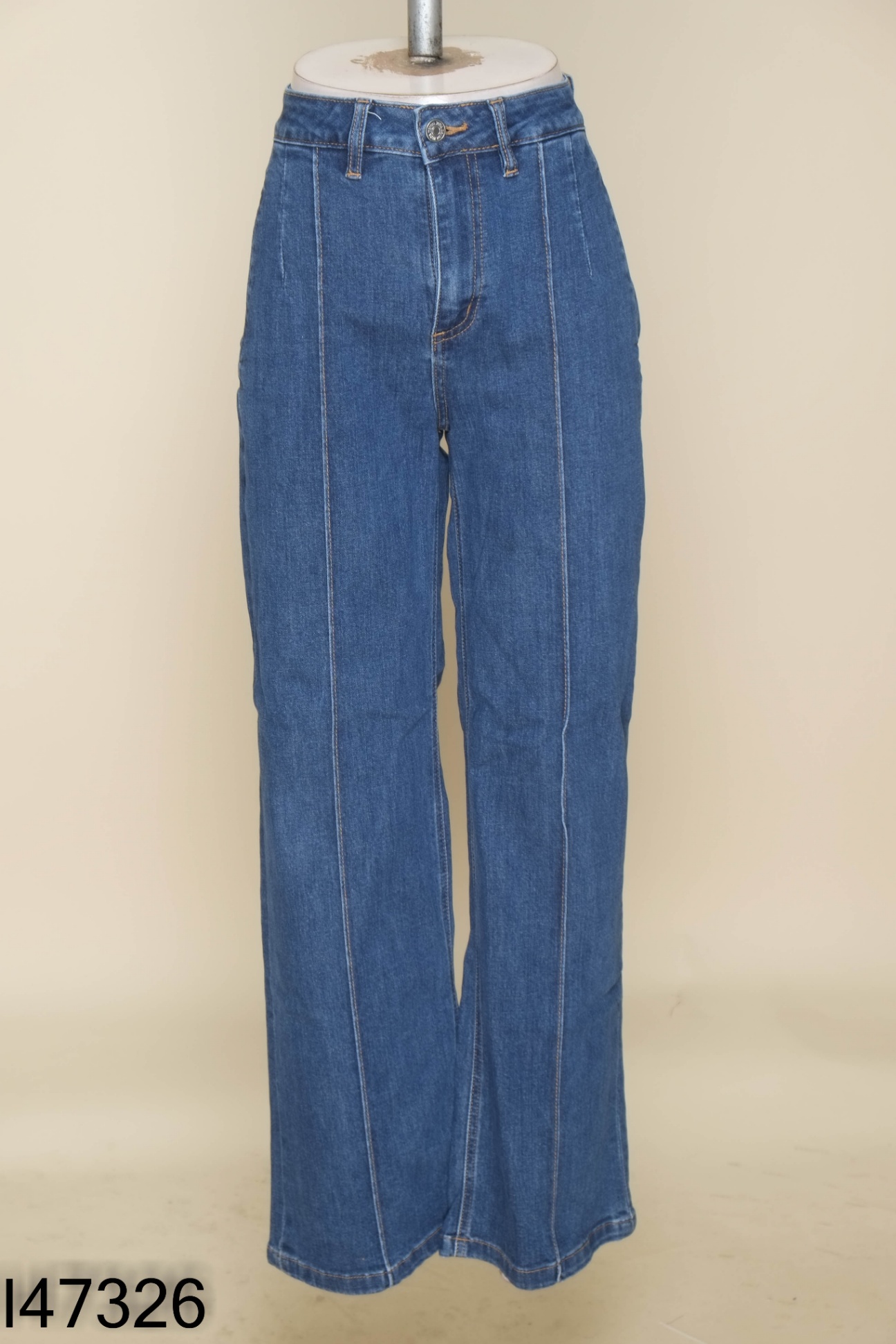 Quần jeans xanh gân giữa (ZARA xuất)