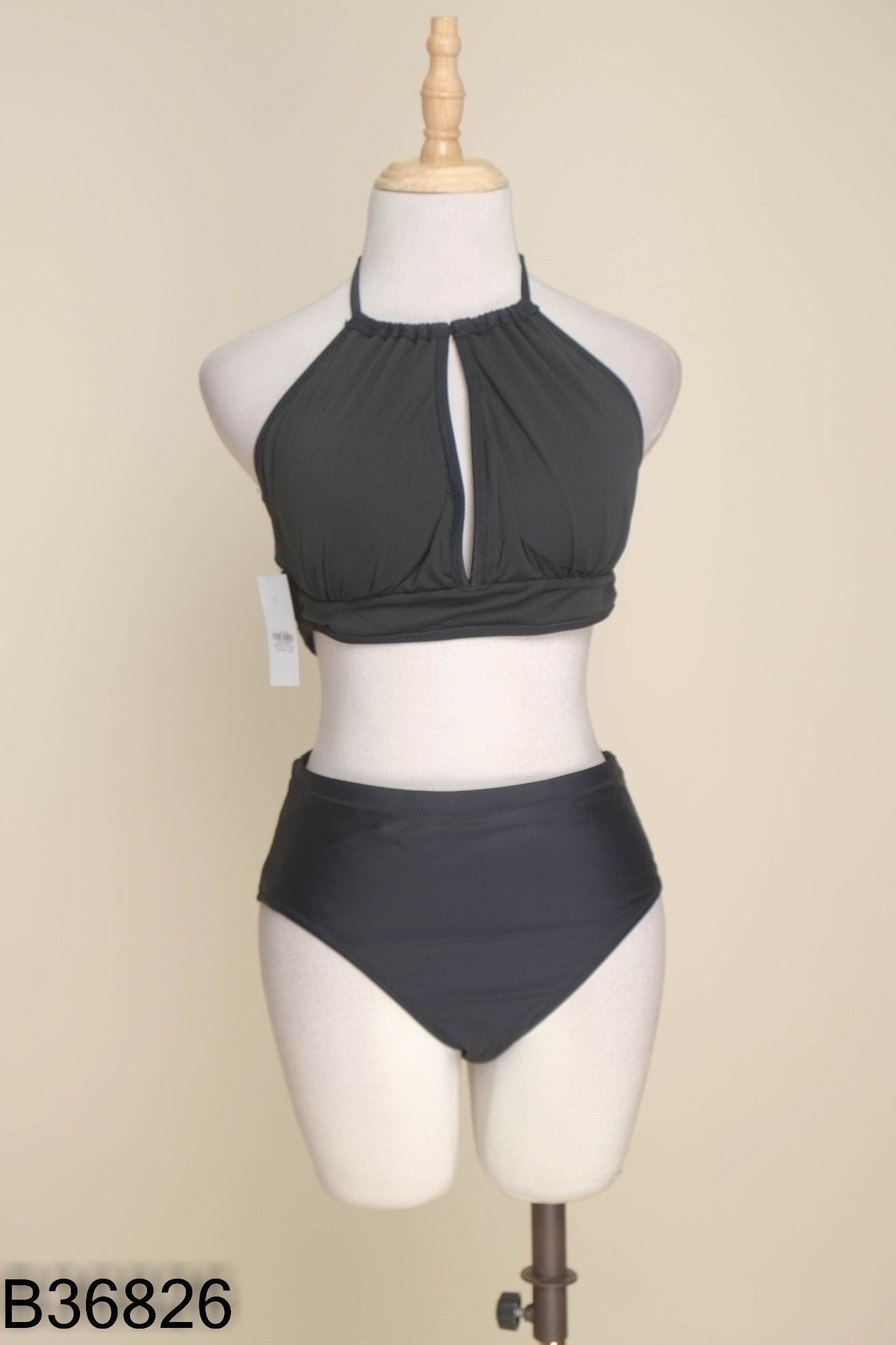 Set bikini đen áo yếm + quần