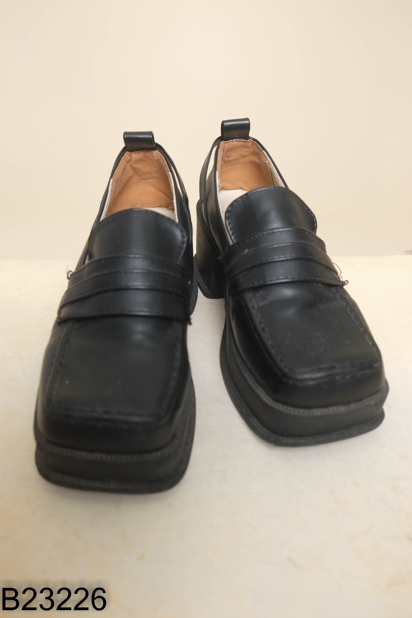 Giày oxford da đen đế cao