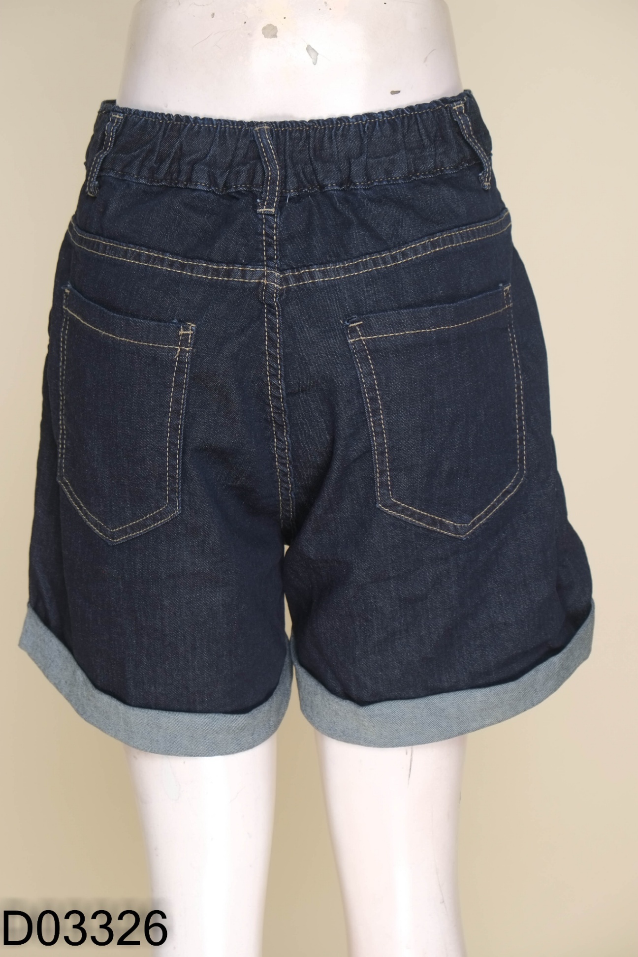 Quần short jean xanh