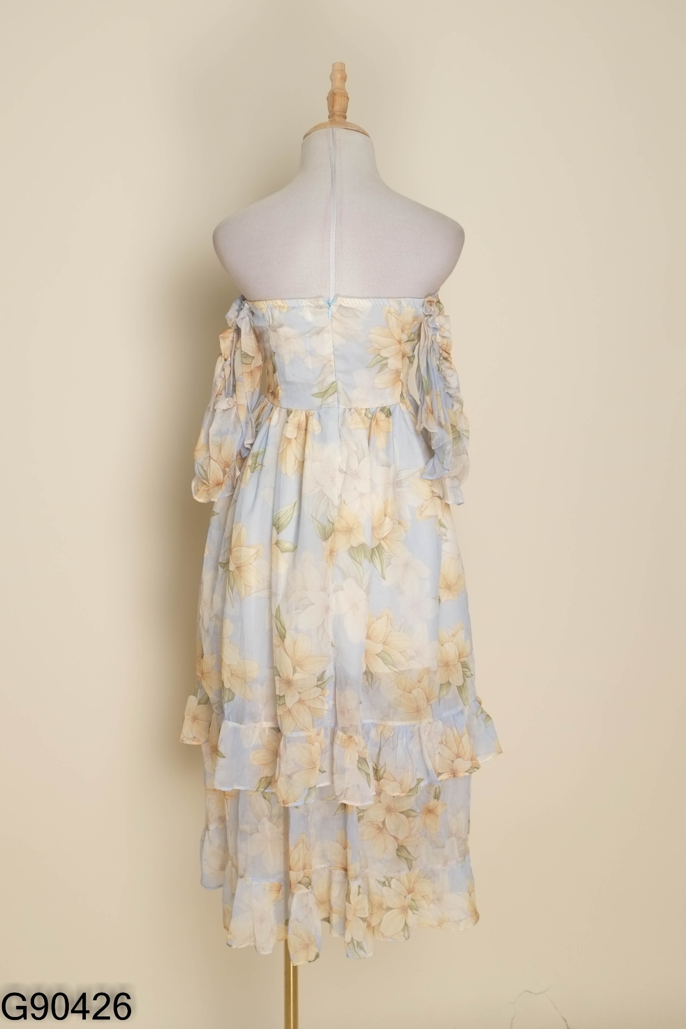 Váy COSY xanh phối vàng