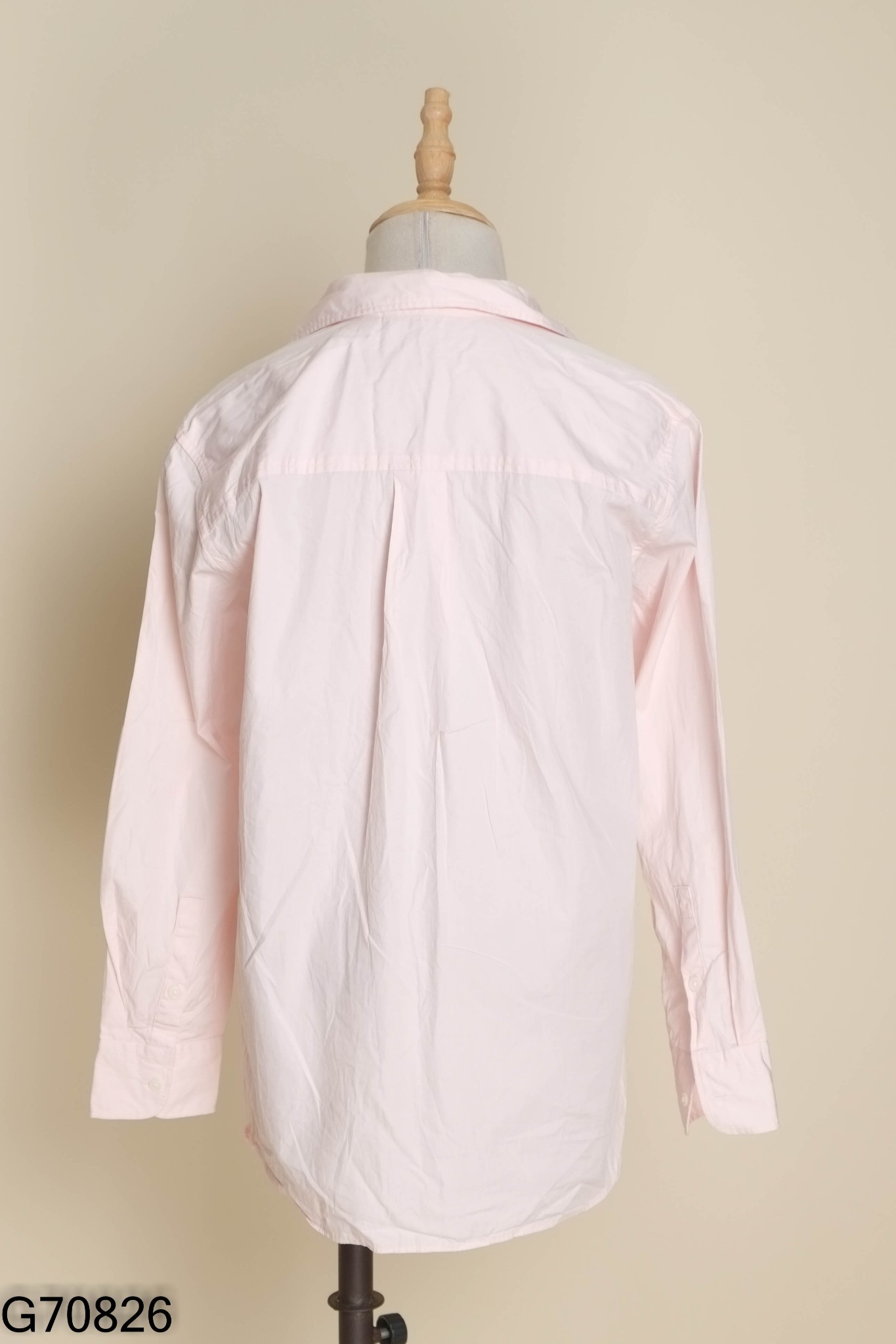 Áo sơ mi UNIQLO hồng nhạt