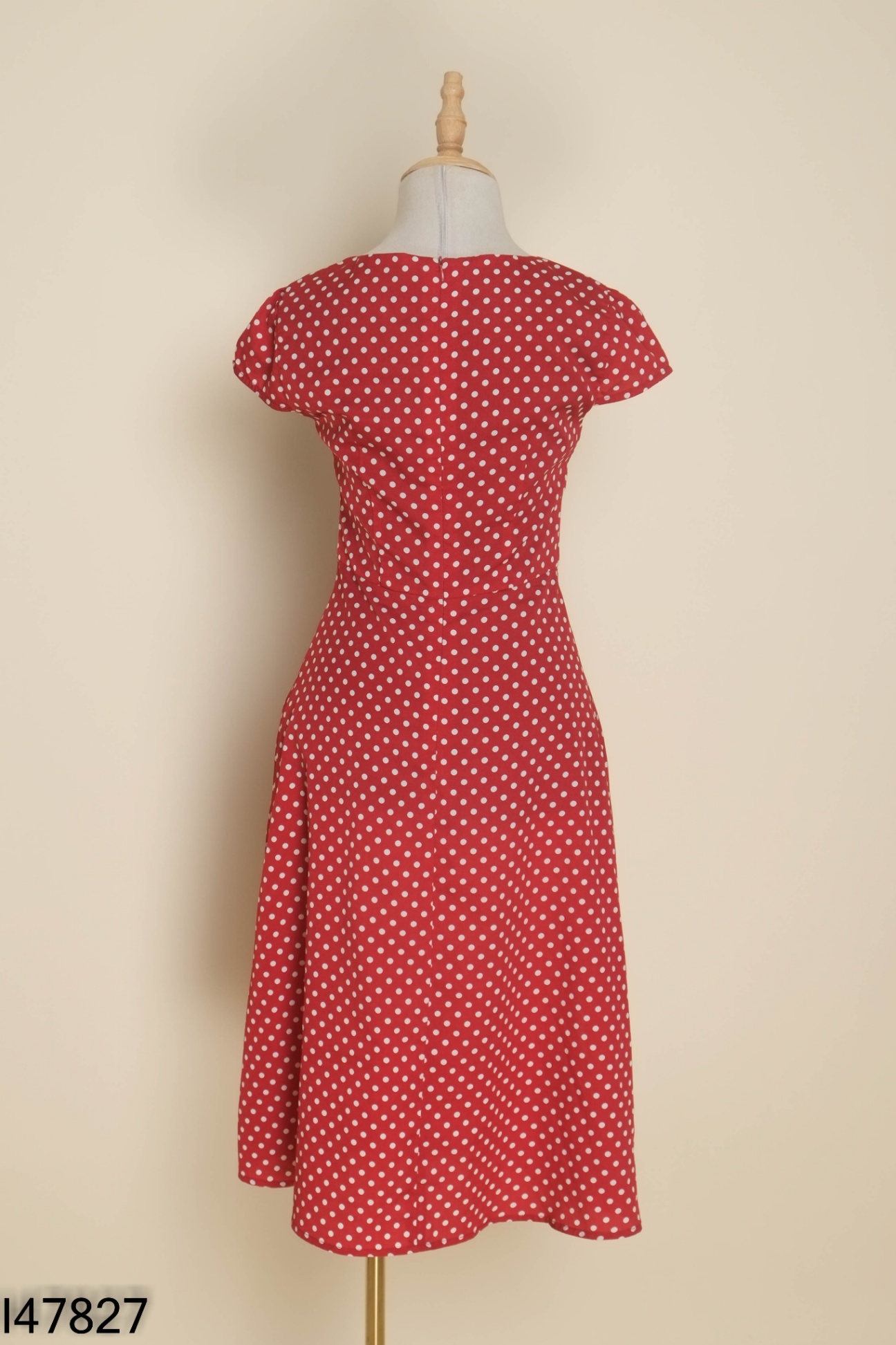 Váy ADORE DRESS đỏ chấm bi