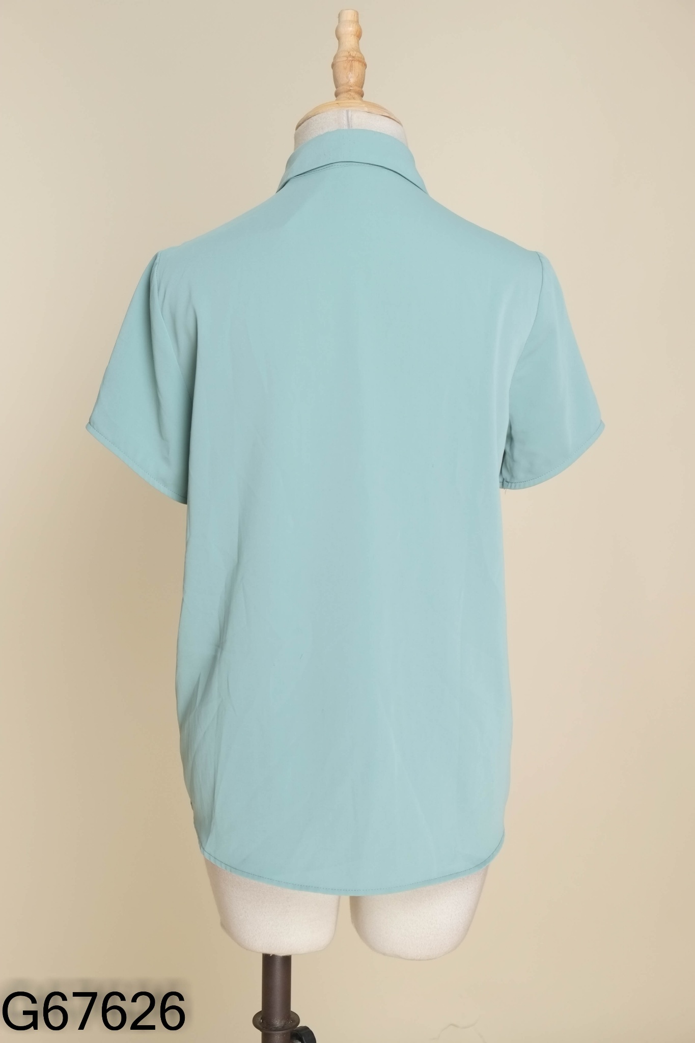 Áo sơ mi VERO MODA xanh ngắn tay