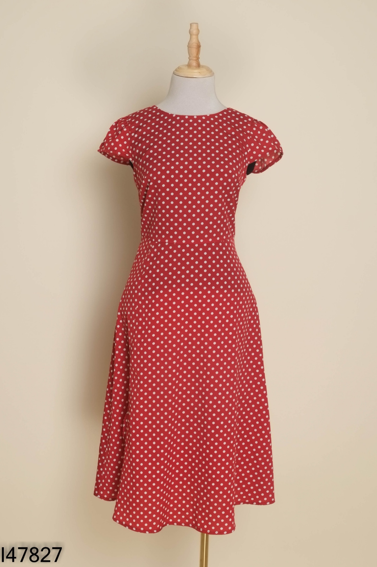 Váy ADORE DRESS đỏ chấm bi