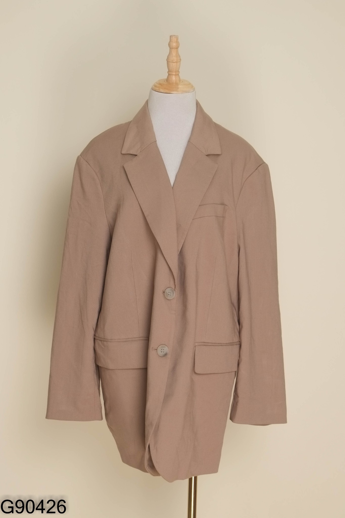 NEWTAG Blazer HM nâu trơn