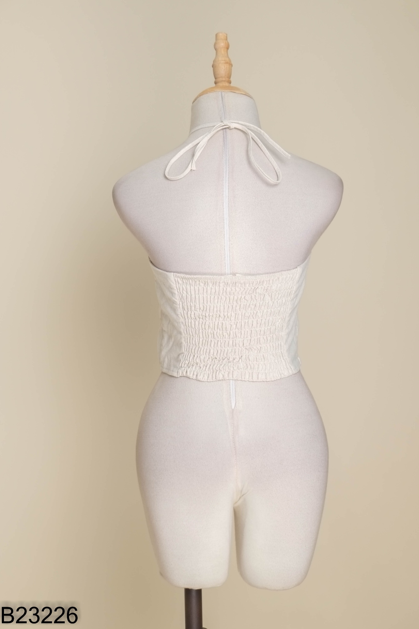 Áo SOMS linen cổ yếm