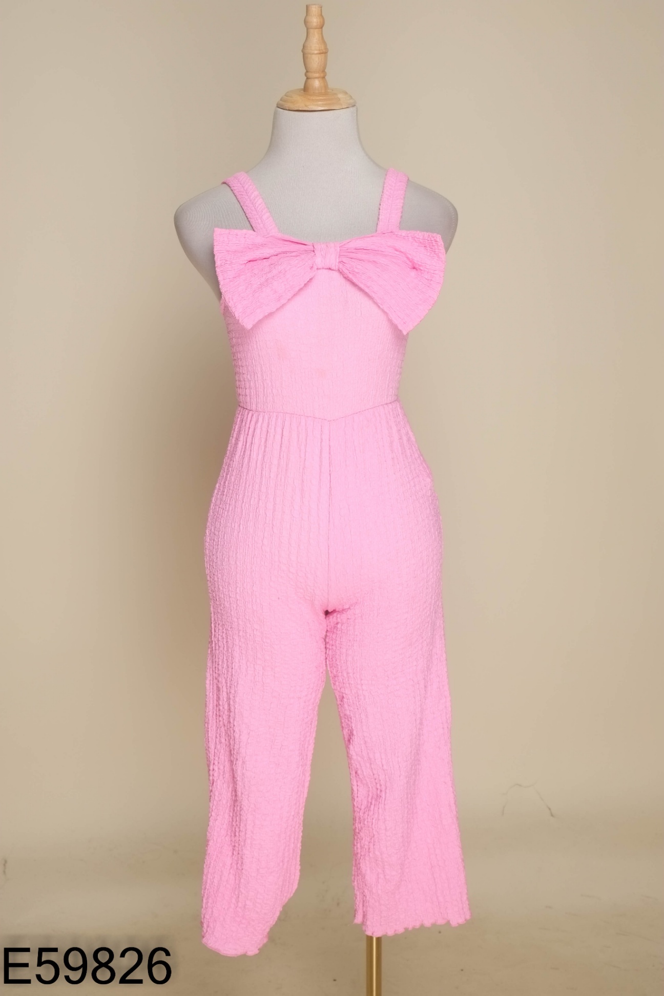 Jumpsuits ZARA hồng phối nơ KIDS