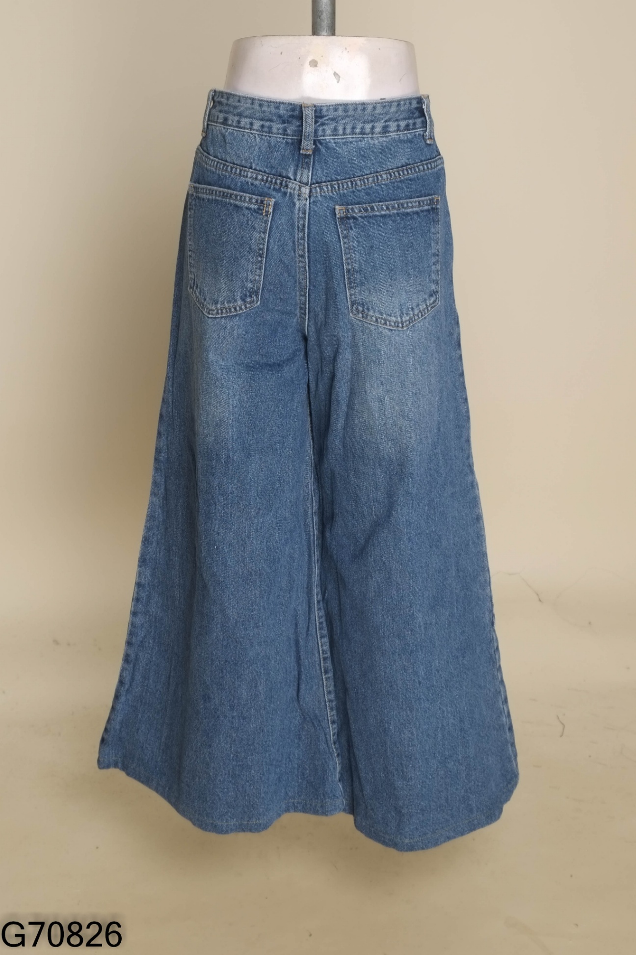 Quần KAYLIN jeans xanh ống rộng