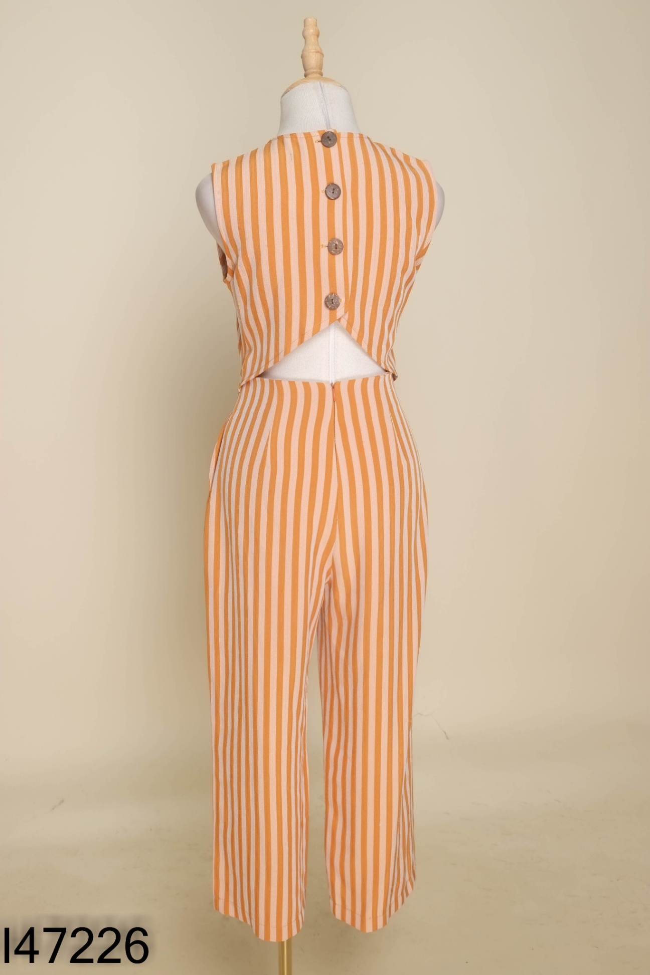 Jumpsuits HNOSS hồng sọc nâu