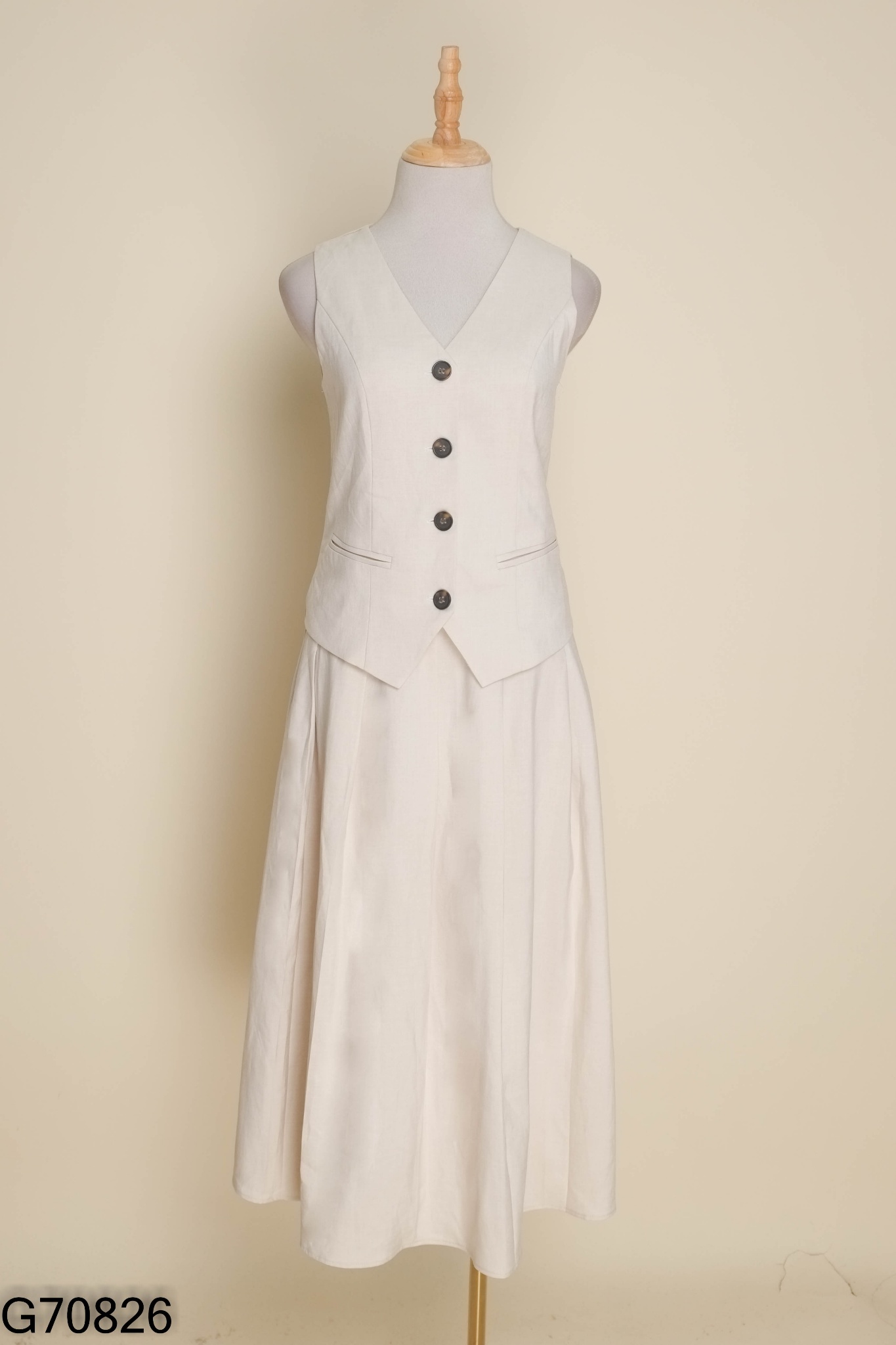 NEWTAG Set ZARA (xuất) be áo sát nách + chân váy