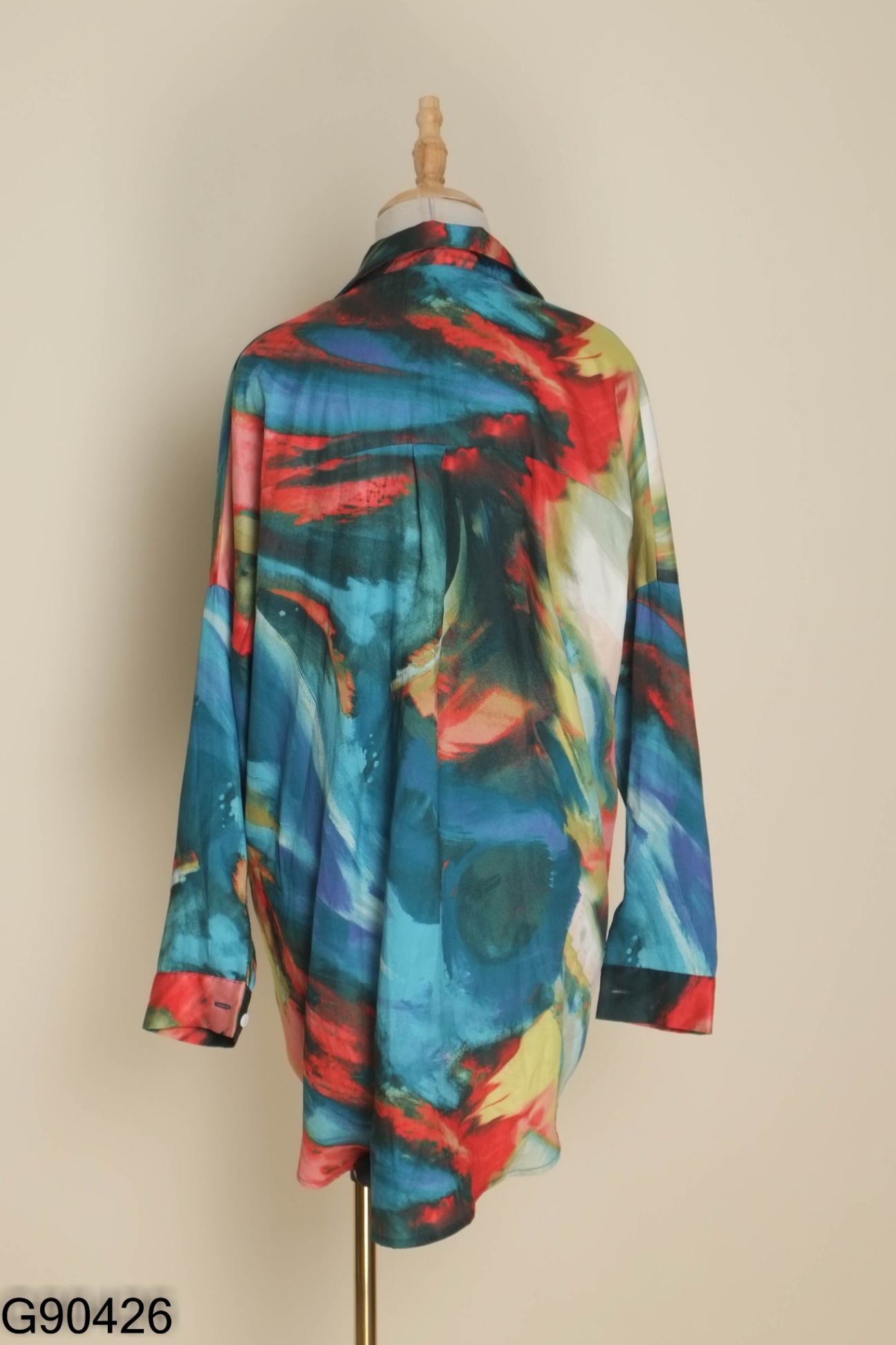 Áo sơ mi 92 WEAR xanh lụa cam