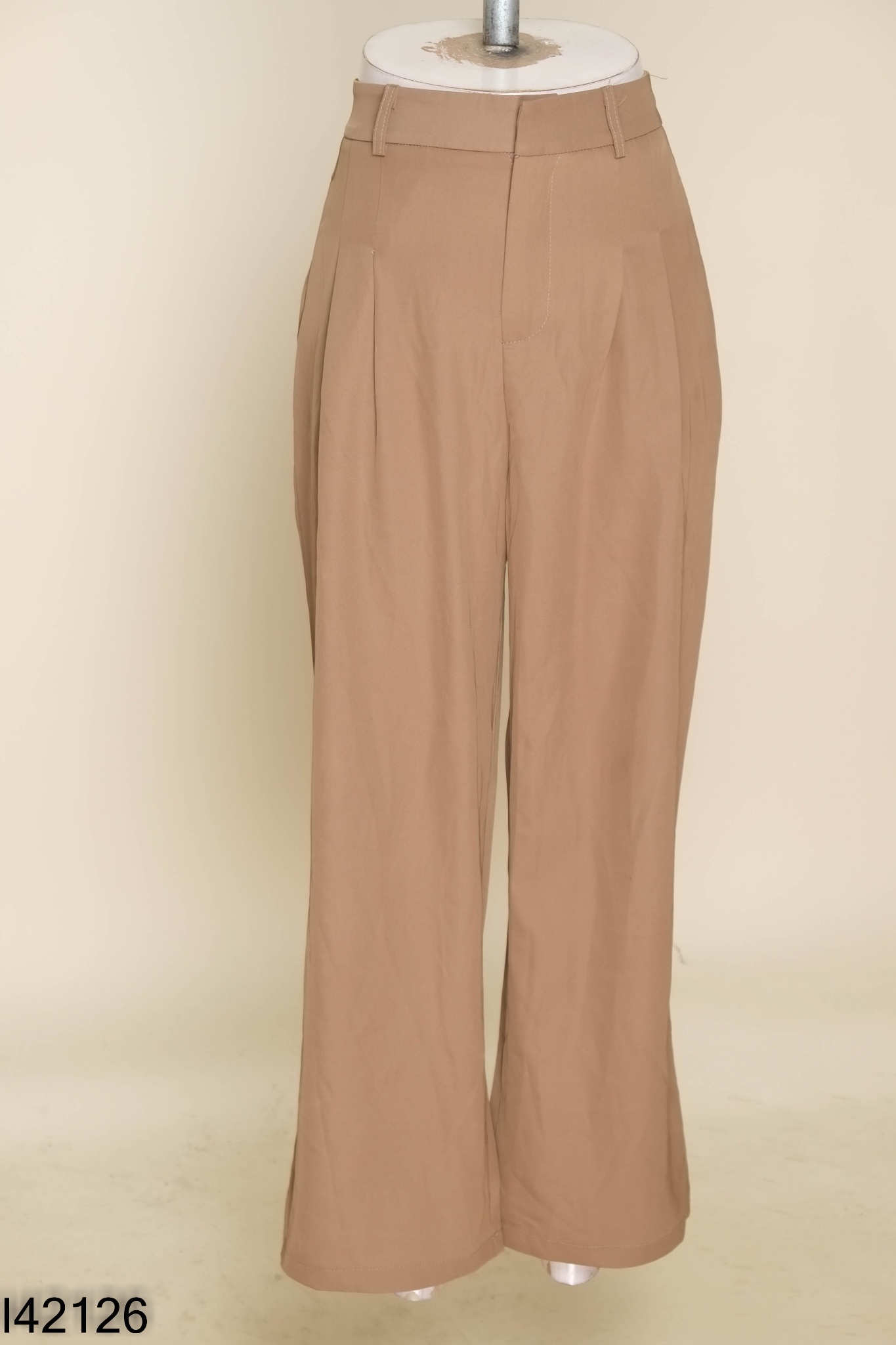 Quần culottes vải nâu