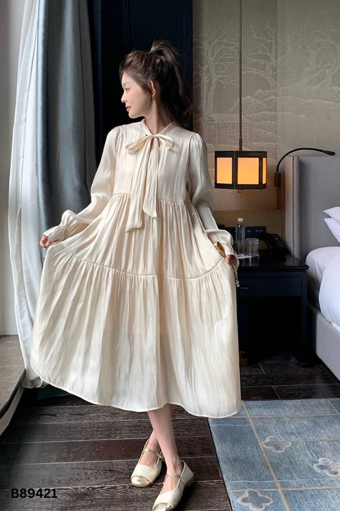 Váy organza be suông
