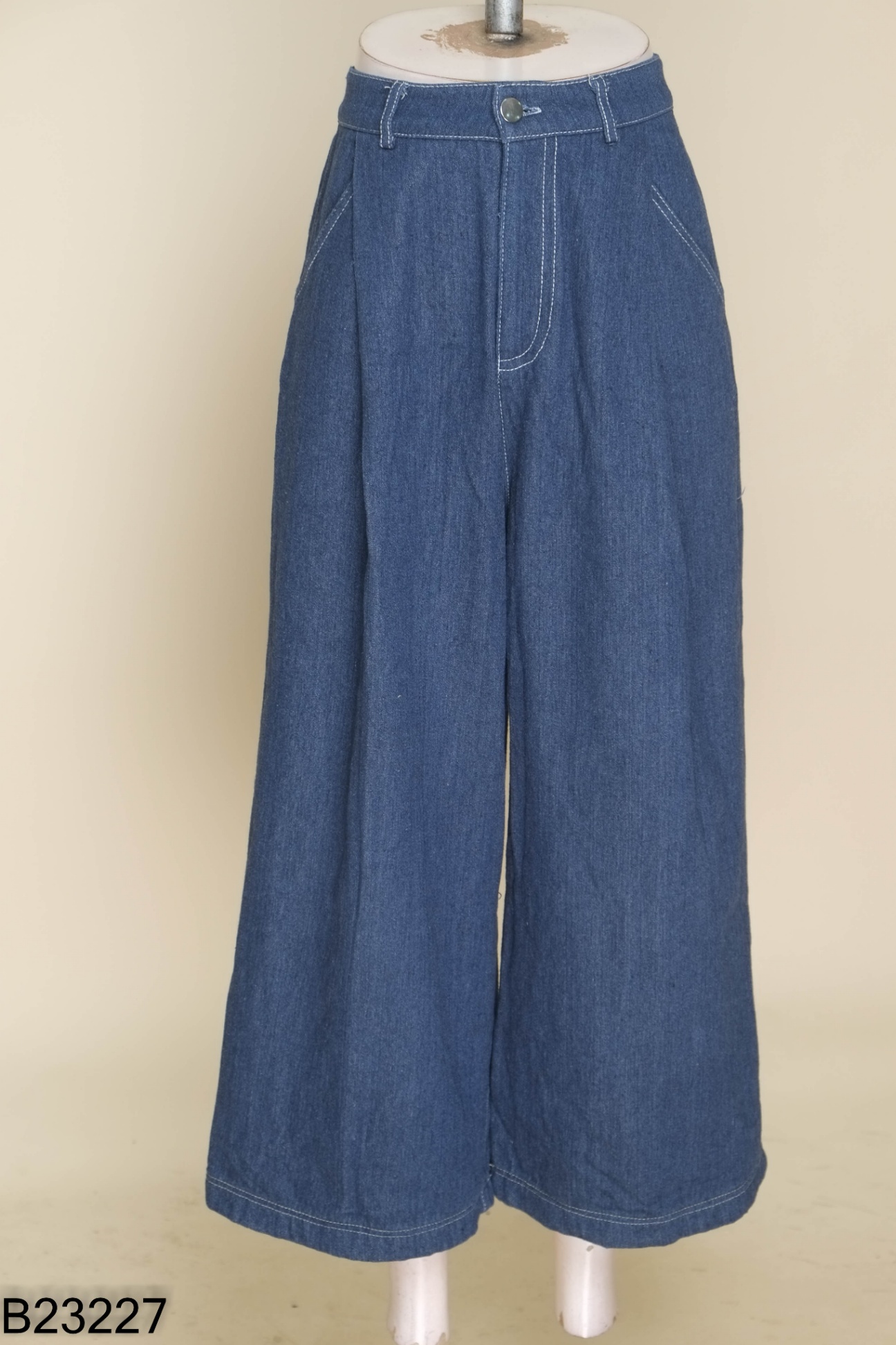 Quần SIBLING HOUSE jeans xanh ống rộng