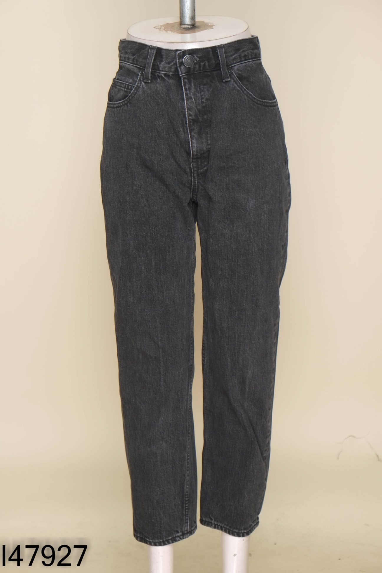 Quần jeans xám dáng baggy