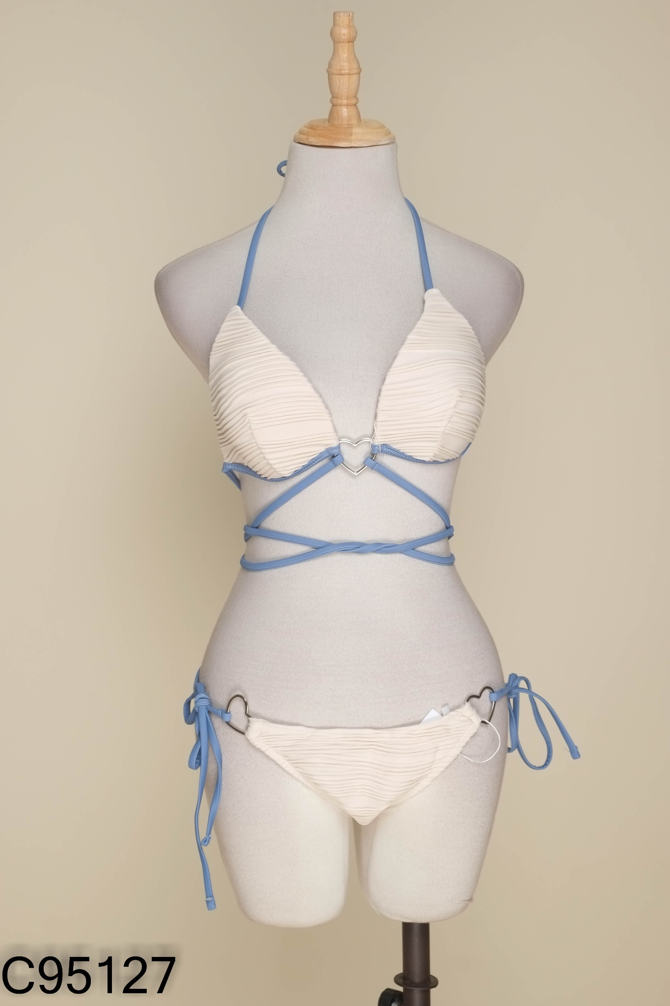 SET Bikini be dây xanh