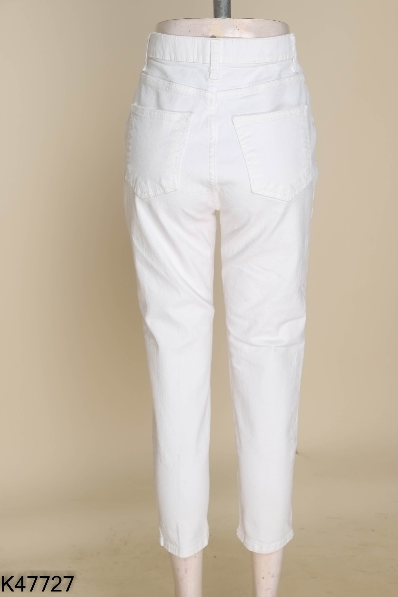 Quần jeans trắng trơn