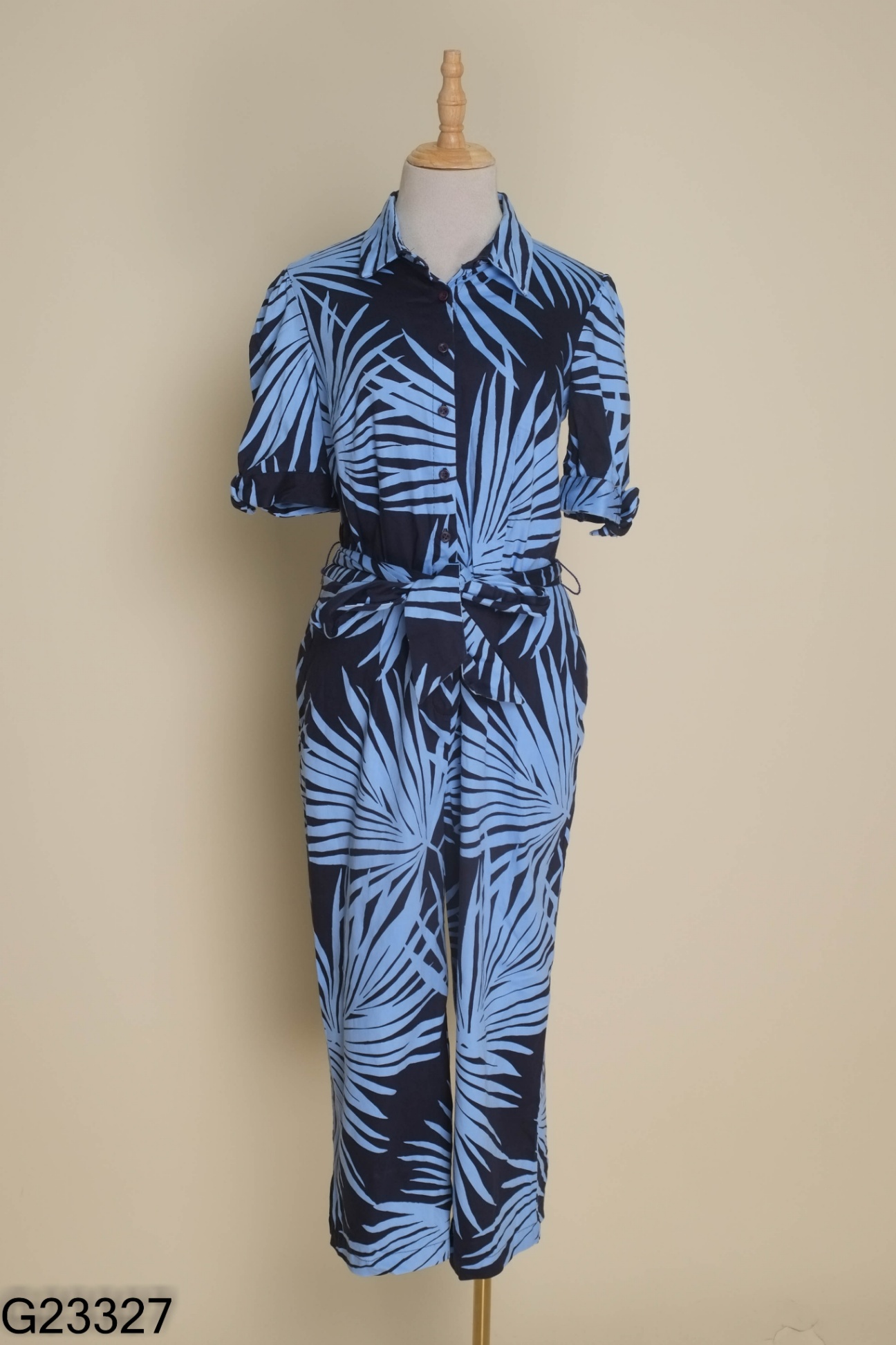 Jumpsuit GAL MEETS GLAM xanh họa tiết