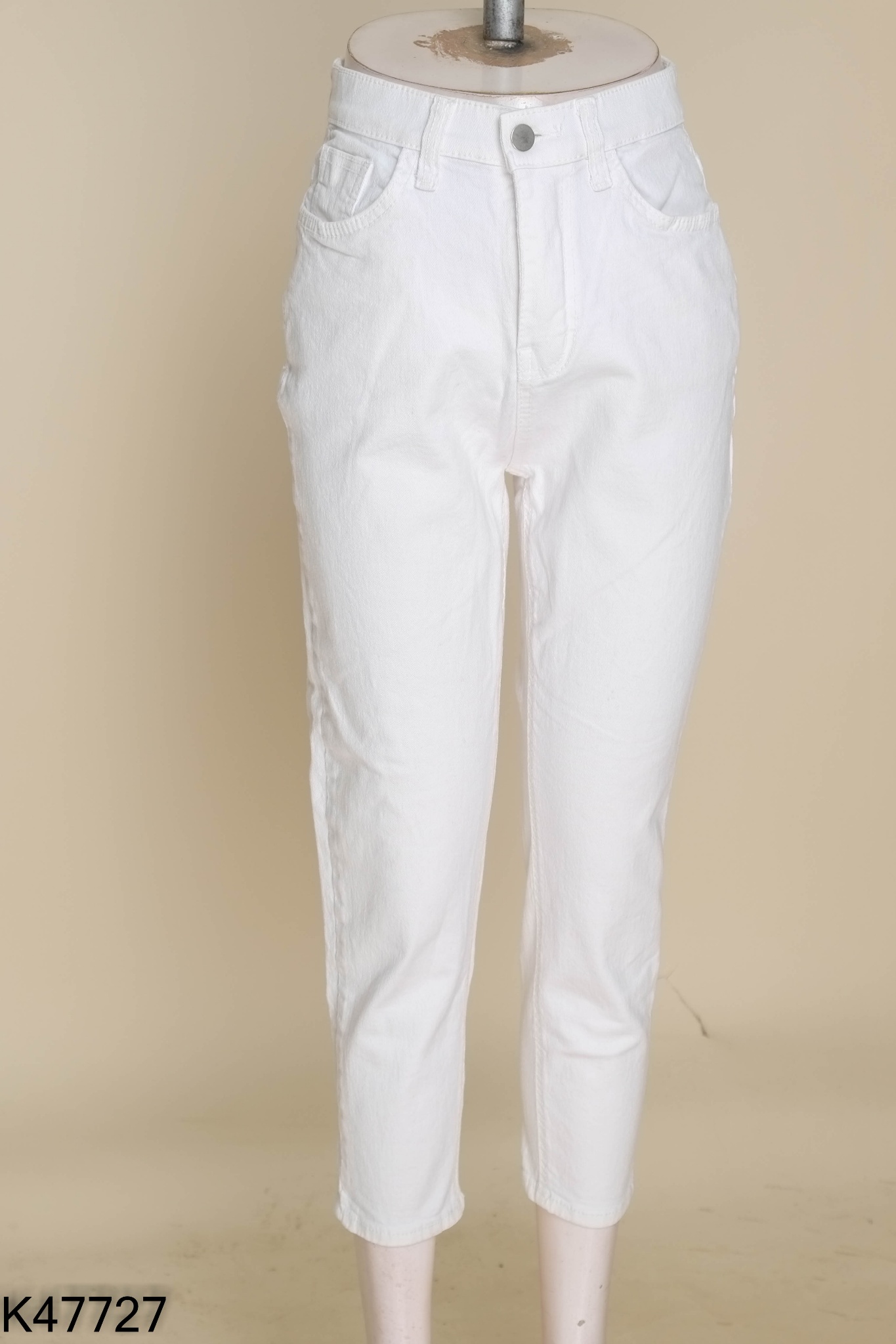 Quần jeans trắng trơn