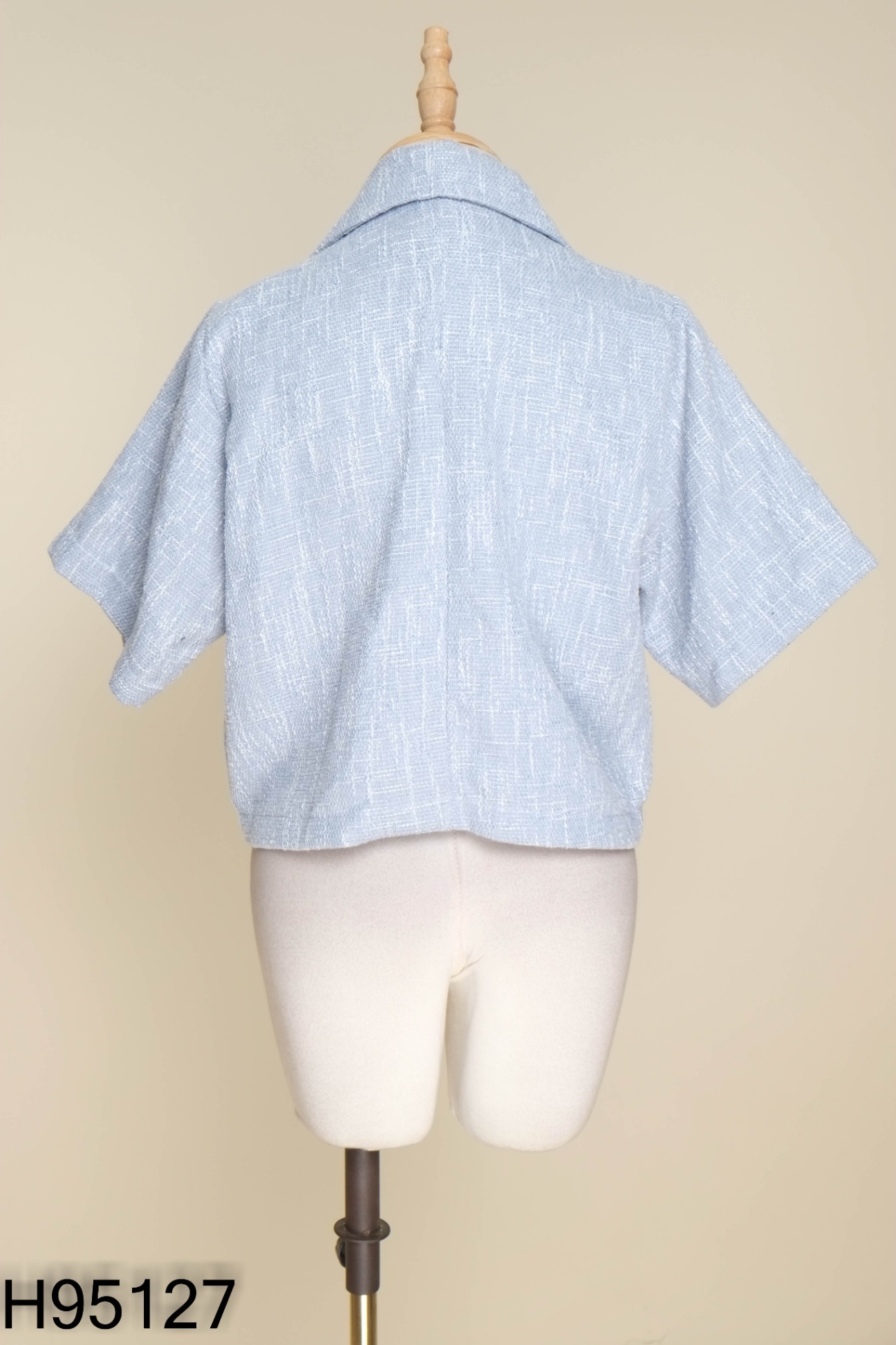 Áo blazer dạ xanh