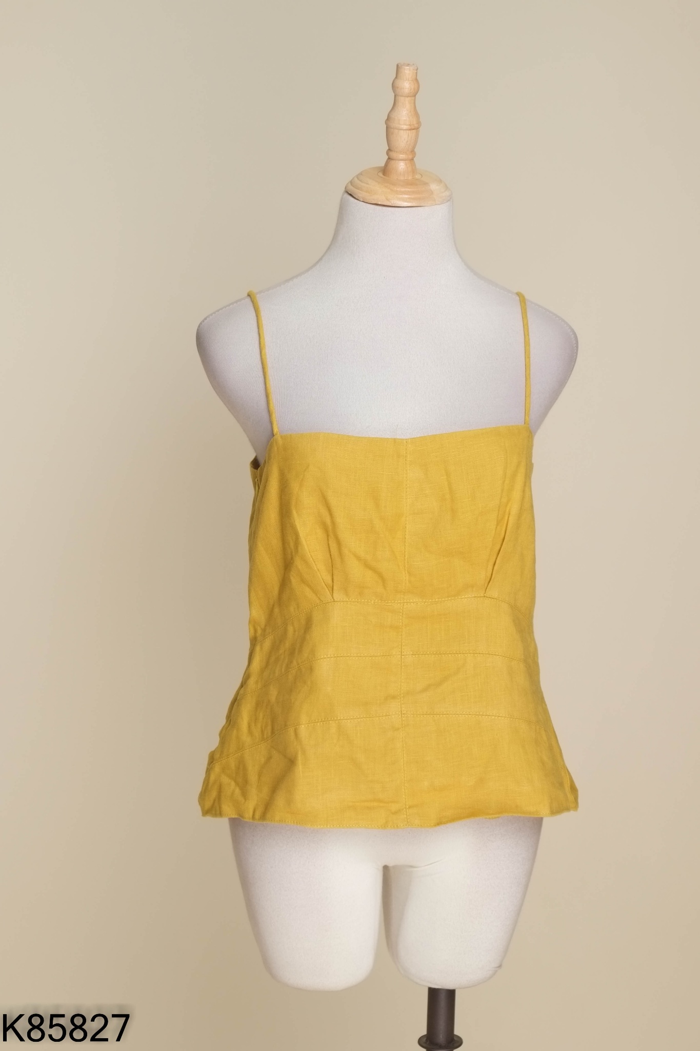 Áo hai dây 1993STORE linen vàng