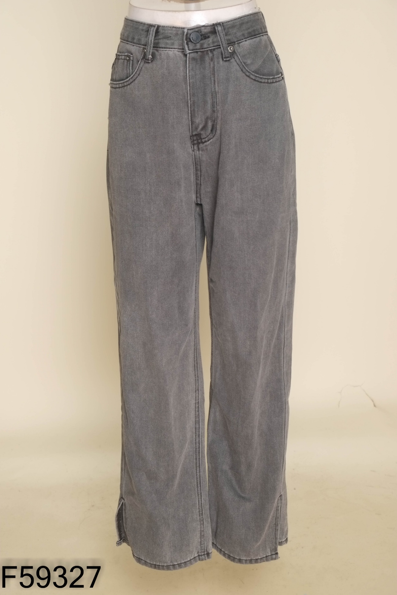 Quần jeans xám trơn