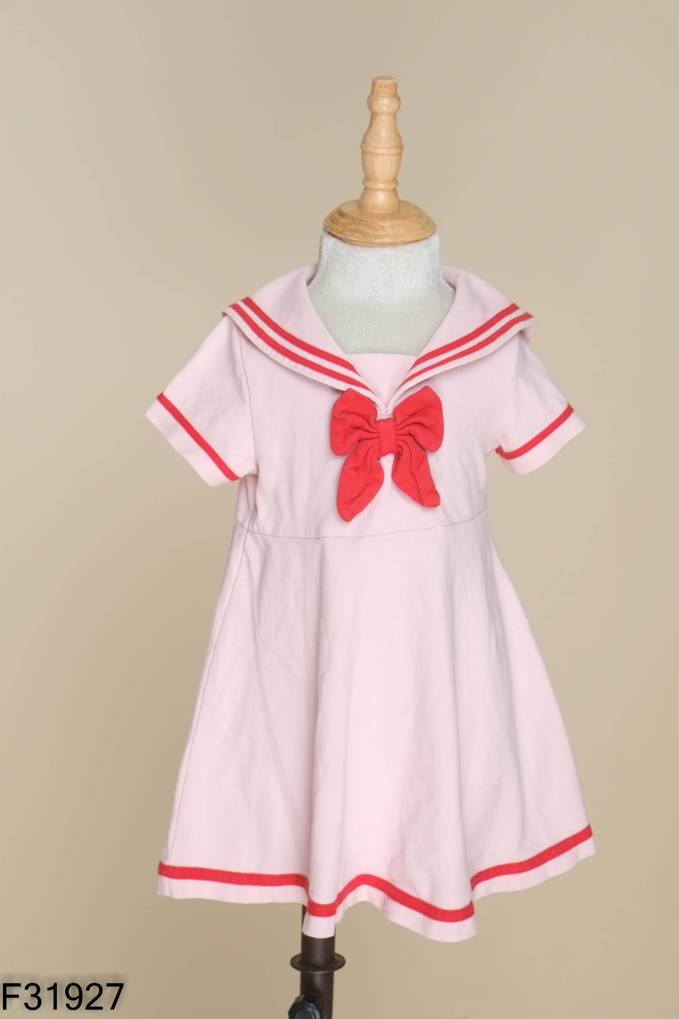 Váy hồng nơ cổ vạt KIDS