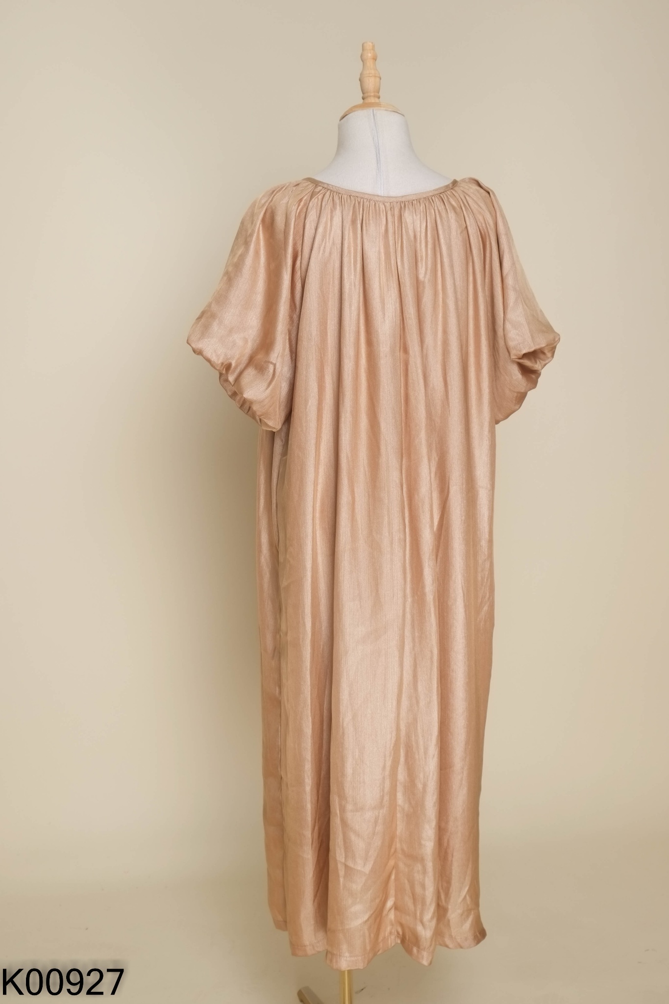 Váy chiffon nâu suông