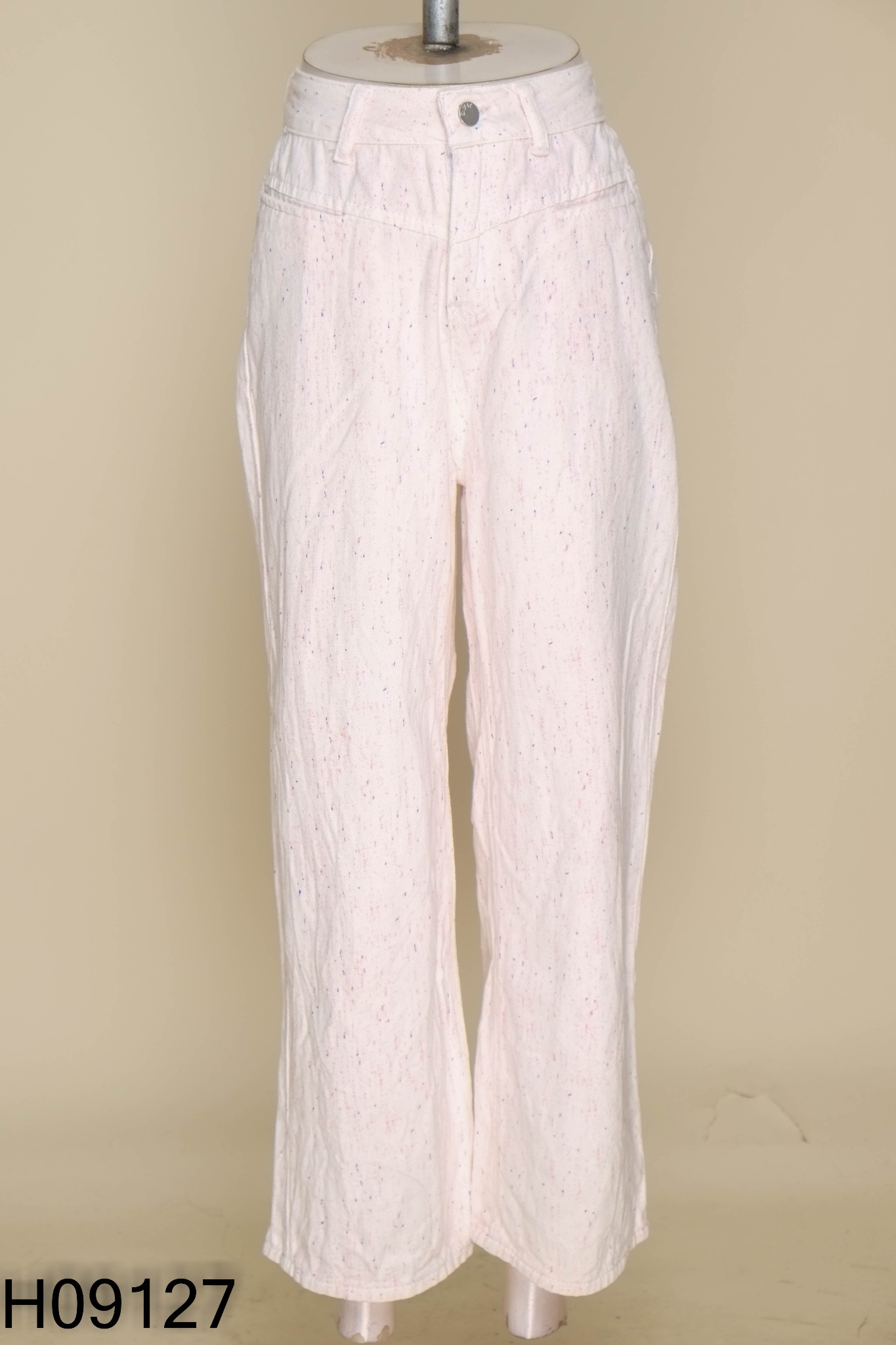 Quần jeans hồng túi thêu nơ
