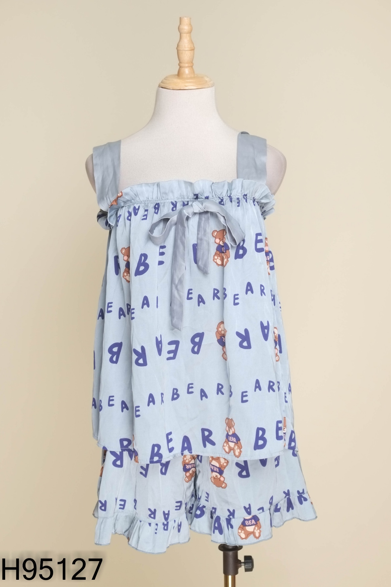 Set Pijama xanh gấu