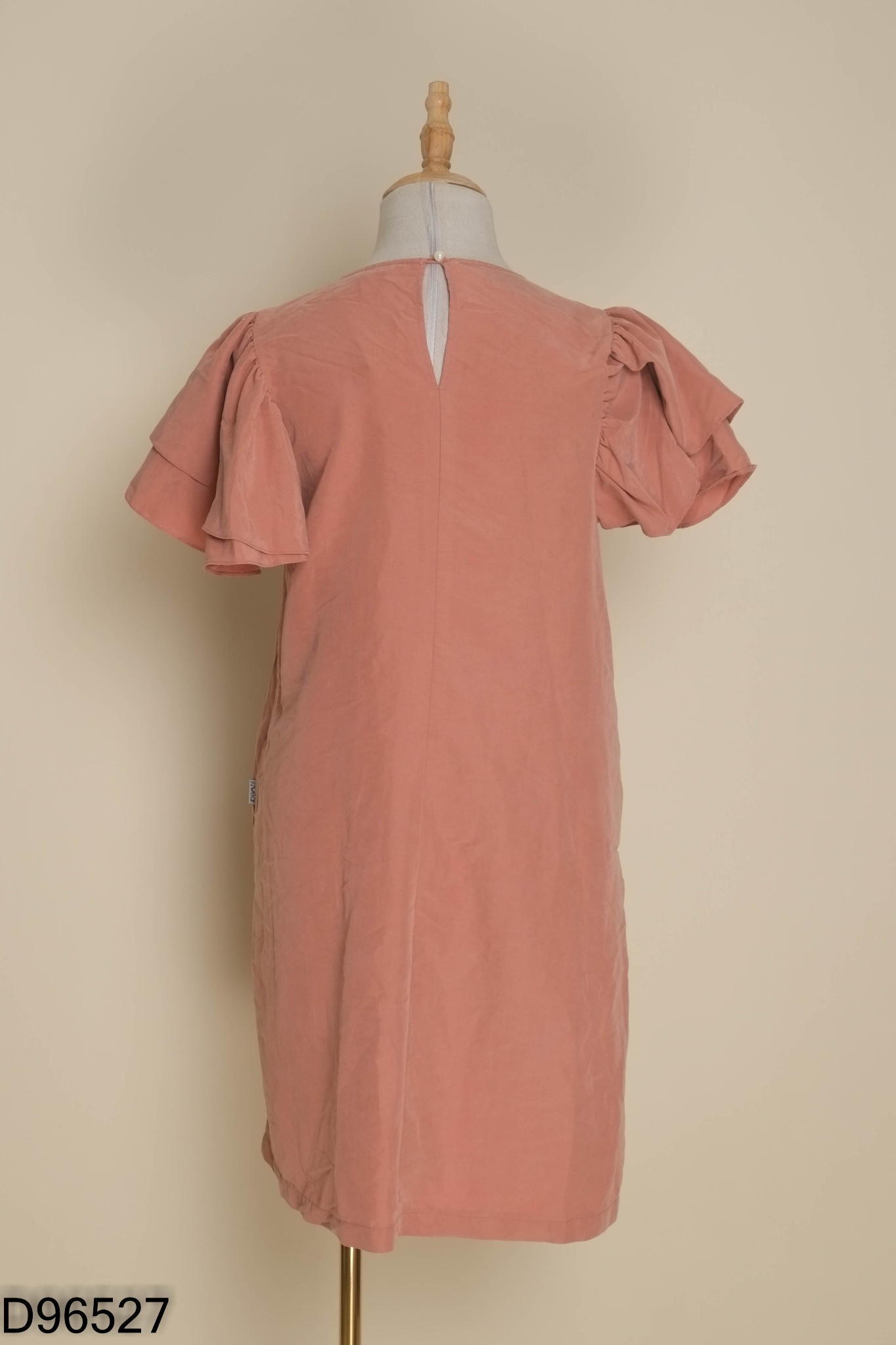 Váy 92WEAR nâu phối bèo