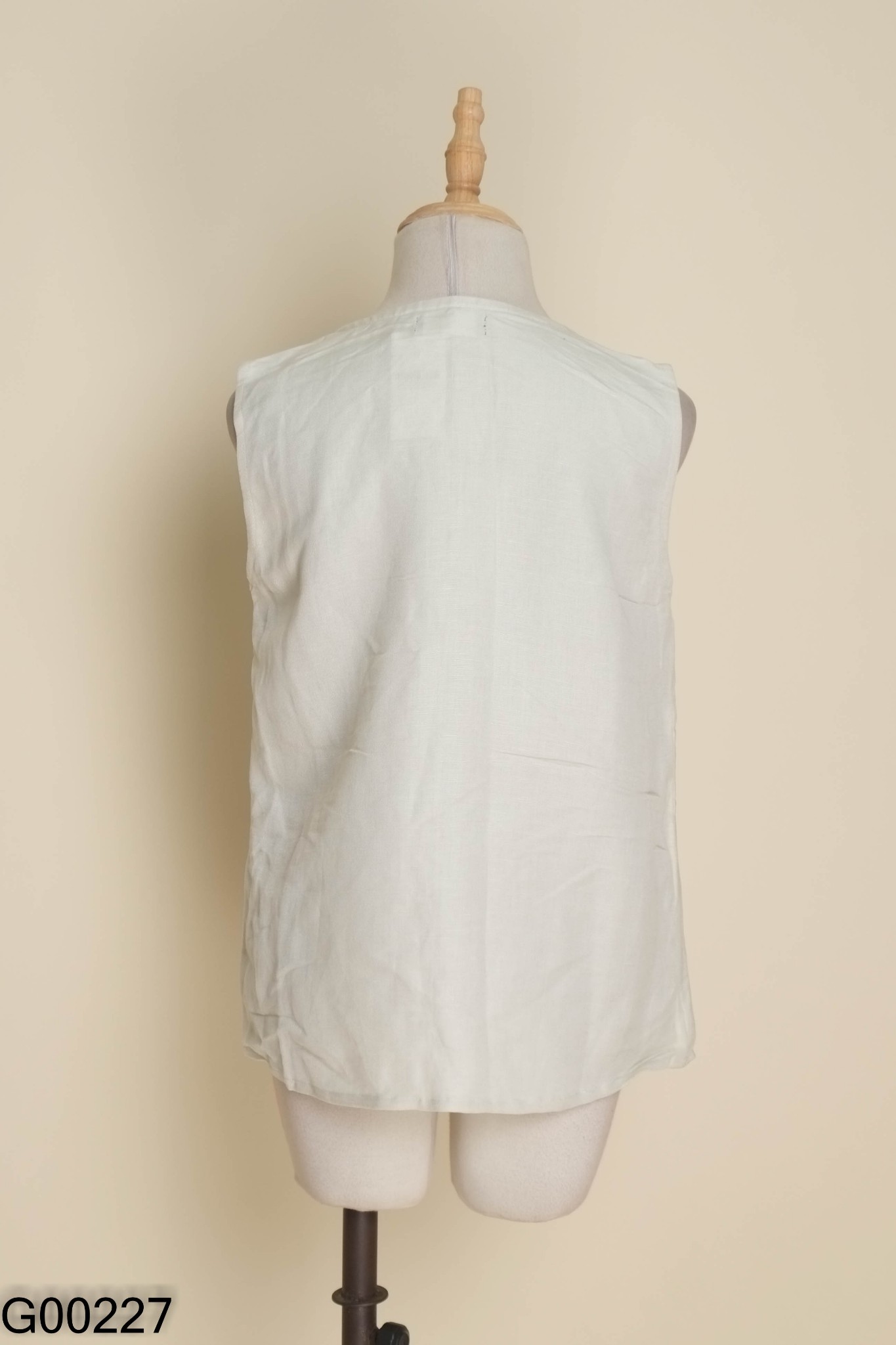 Áo LẠC linen be sát nách