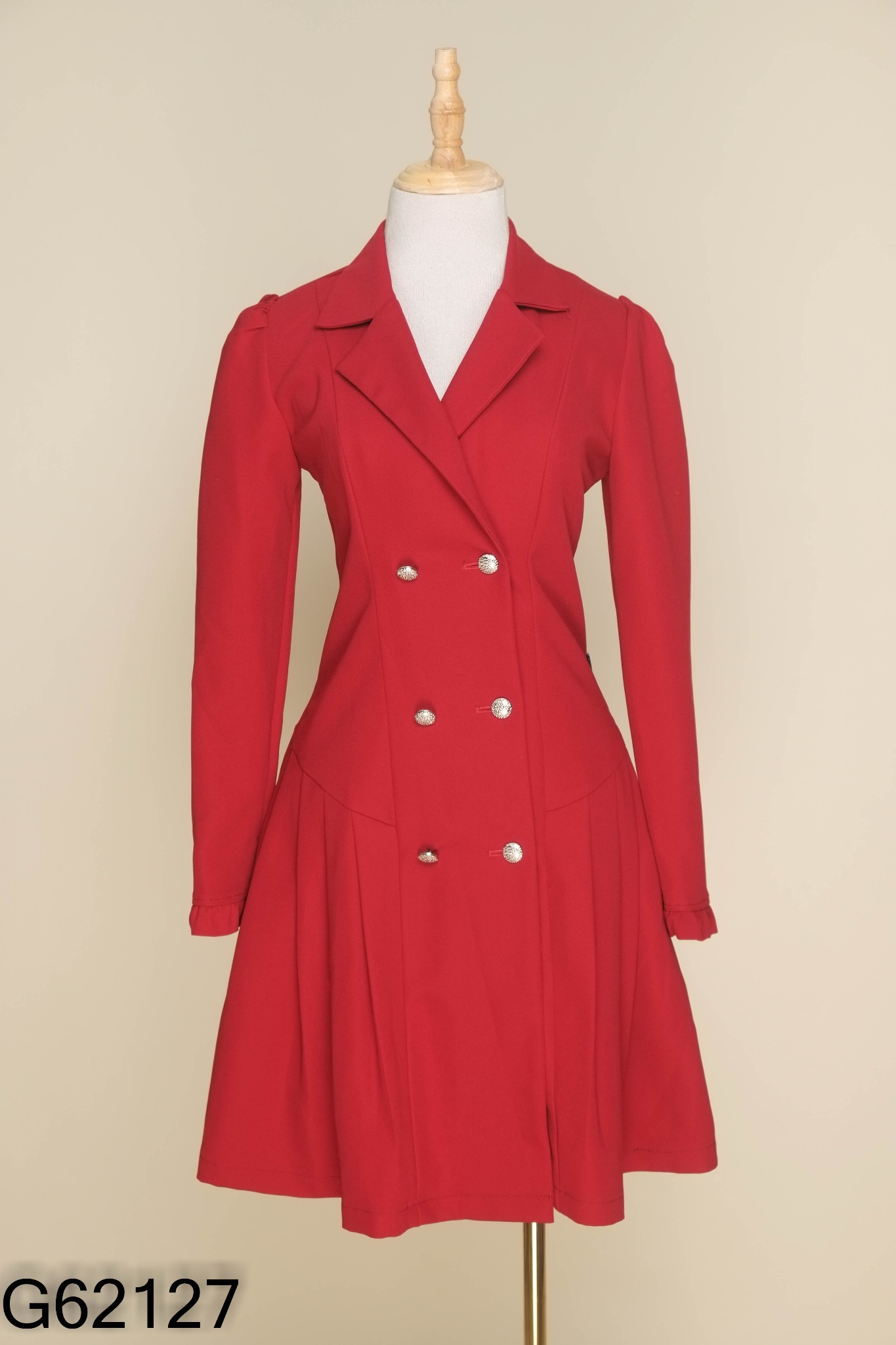 váy CUNNIE STORE đỏ cổ vest
