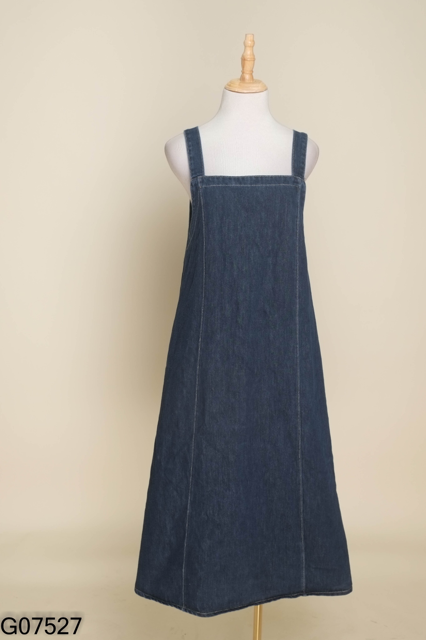 Váy jeans xanh suông