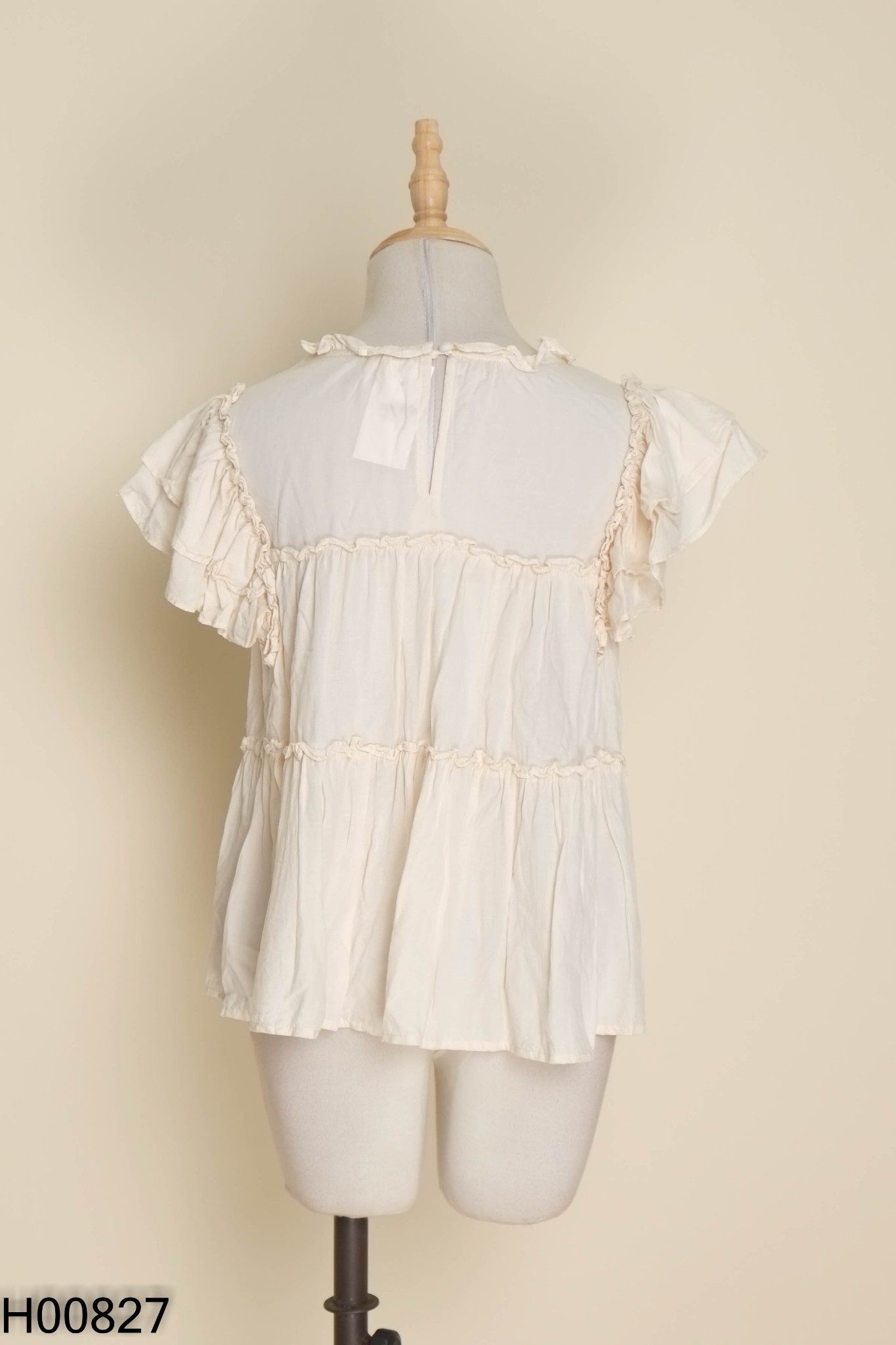 Áo babydoll đũi be